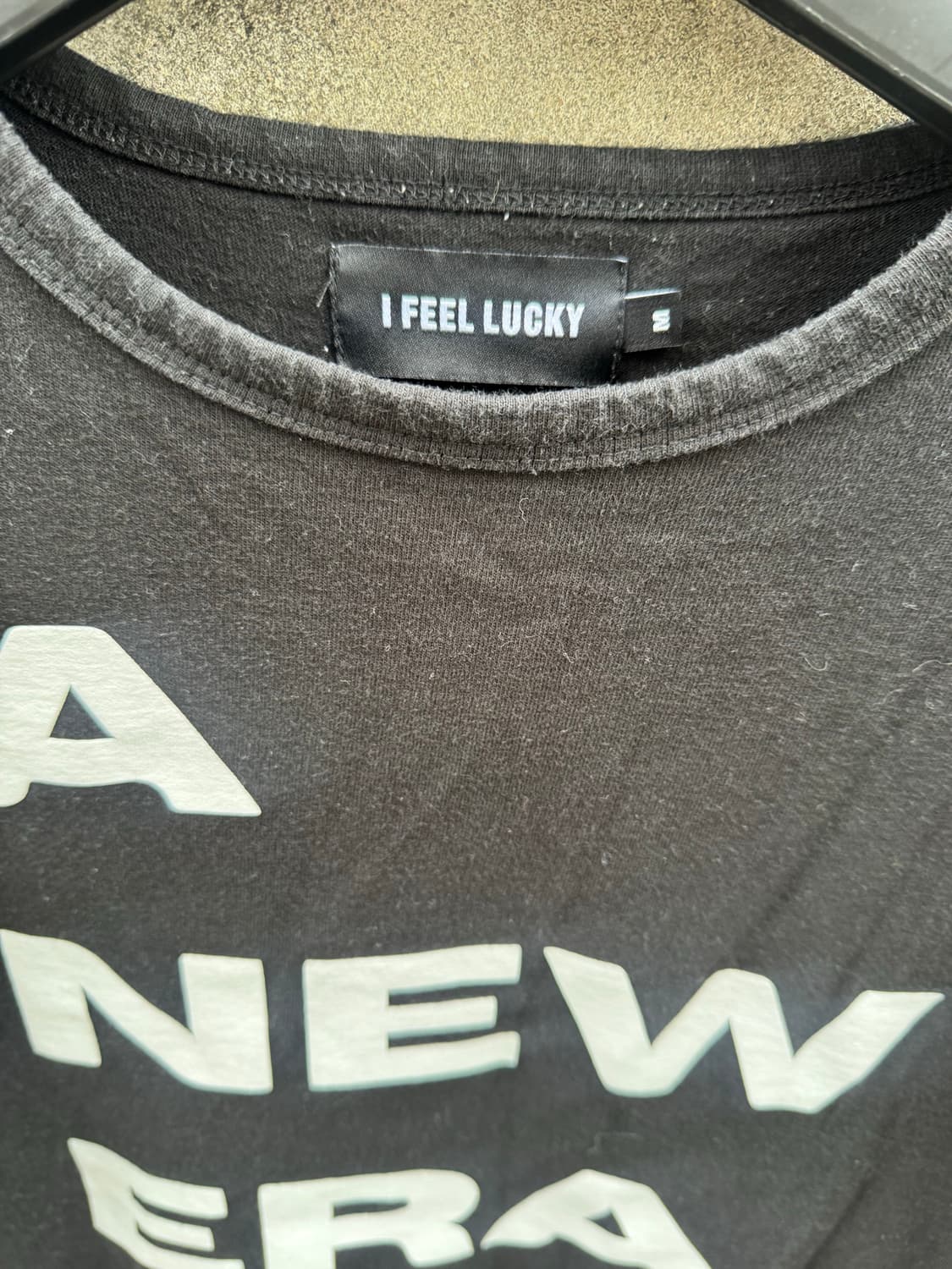 I feel lucky New era tshirt black/size M 상품이미지3