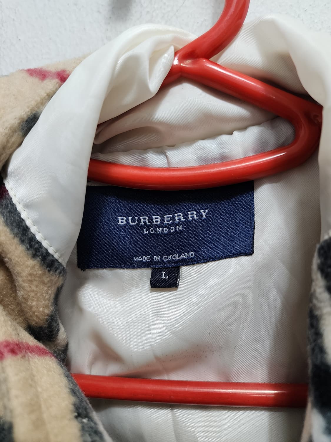 버버리 체크 후드 더플 코트 상품이미지6