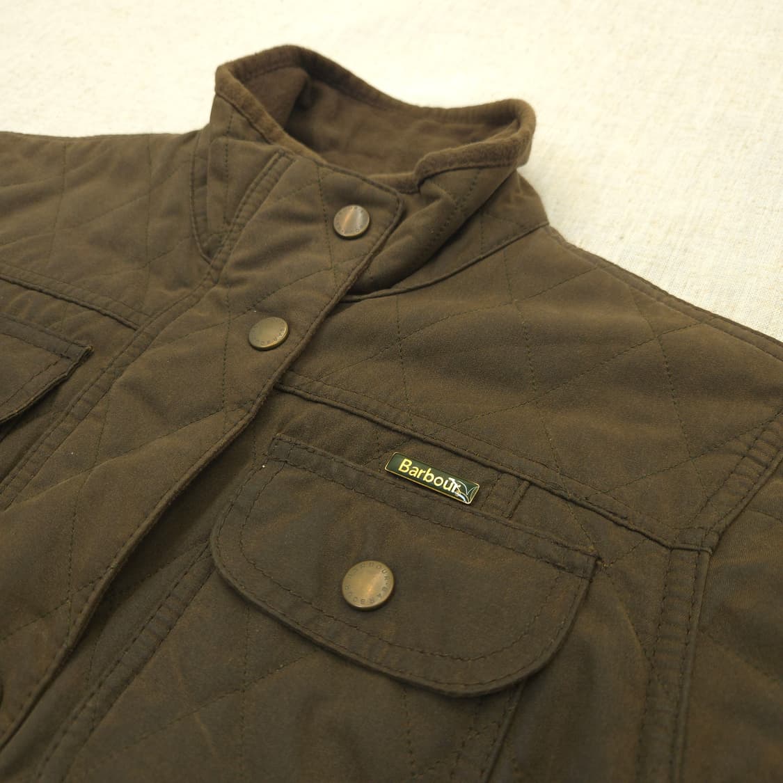 바버 퀼팅 자켓 브라운 여성 상품이미지2