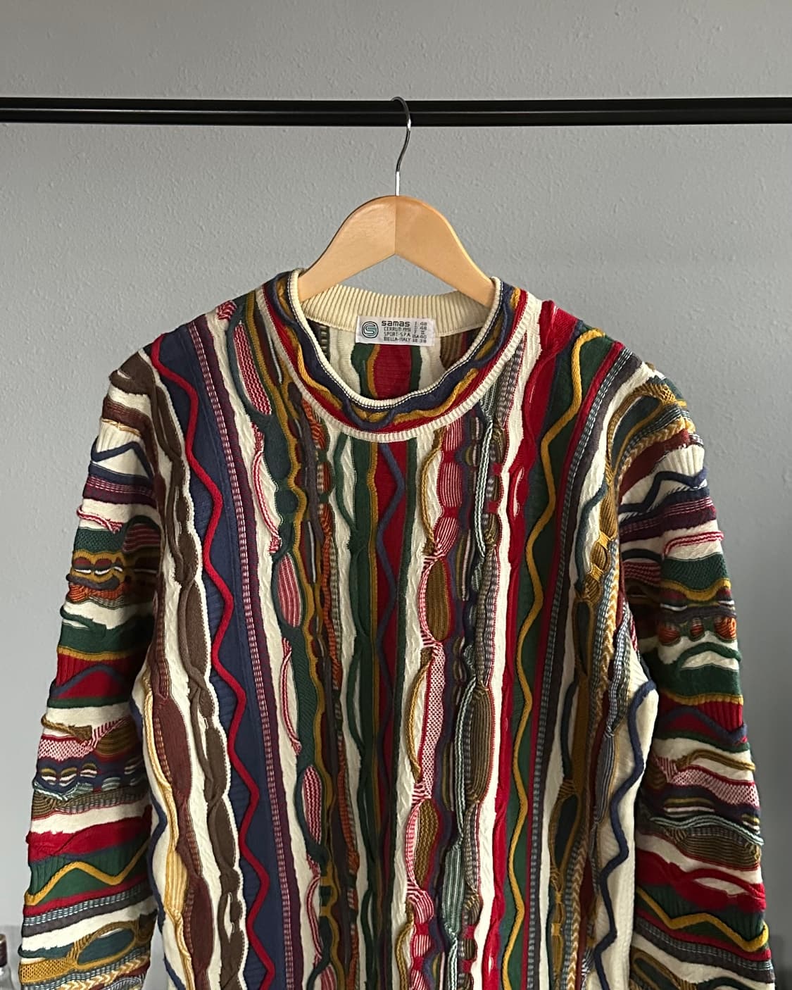 [S]samas 3D 멀티컬러 케이블 니트 스웨터 상품이미지2