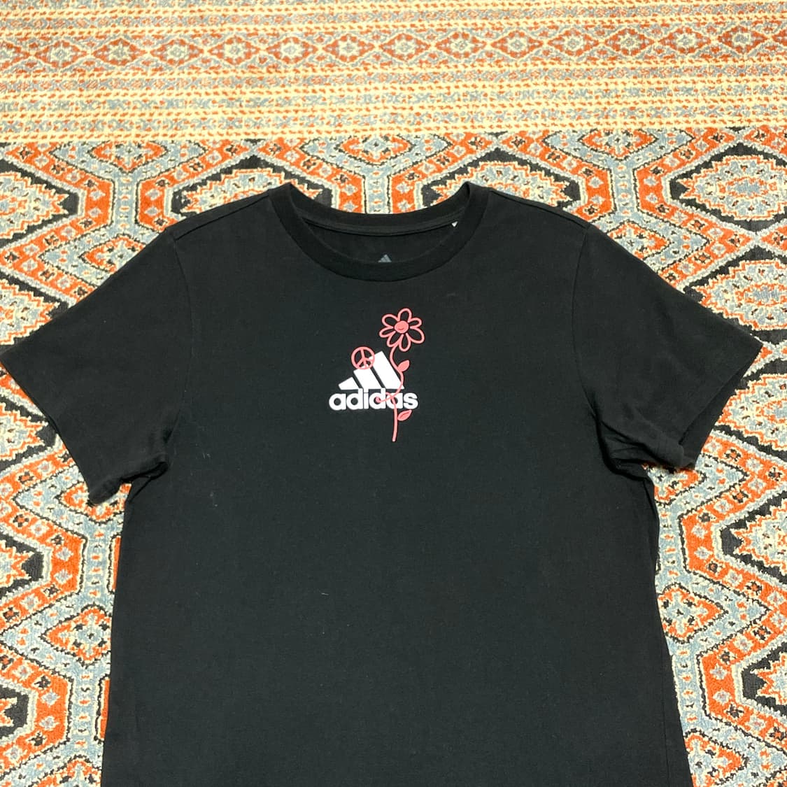 아디다스 삼각로고 블랙 반팔 롱원피스 여성XS 상품이미지2