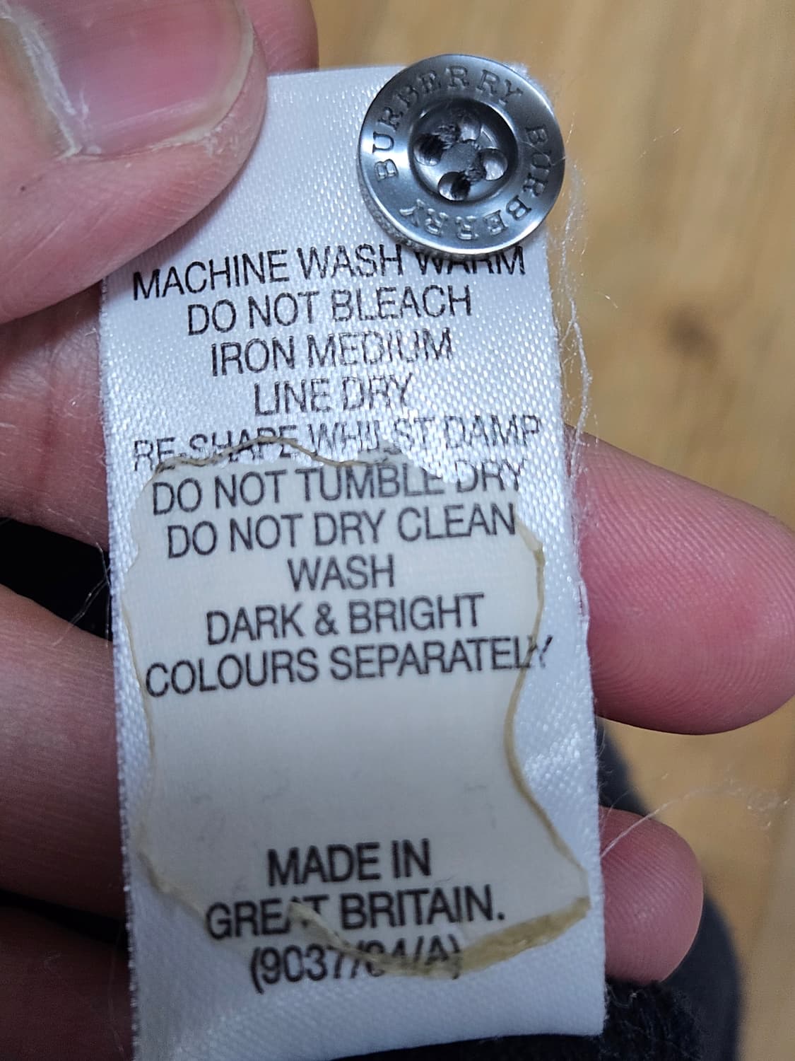 90s 버버리 피케 카라티셔츠. M사이즈. 상품이미지4