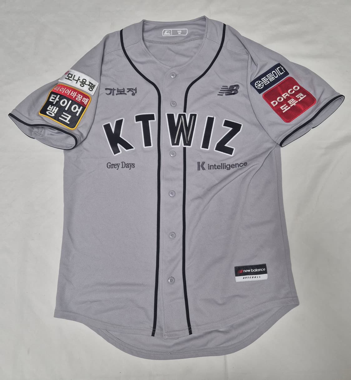 KT 위즈 그레이 데이 노마킹 유니폼 팝니다  상품이미지1