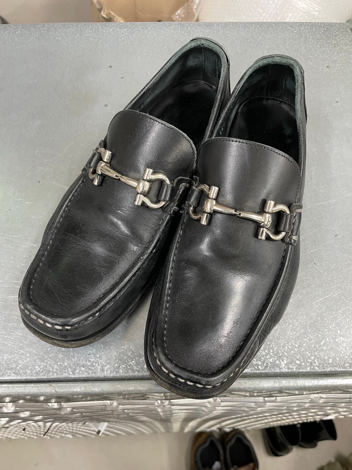 페레가모 간치니 레더 로퍼 7.5  상품이미지2