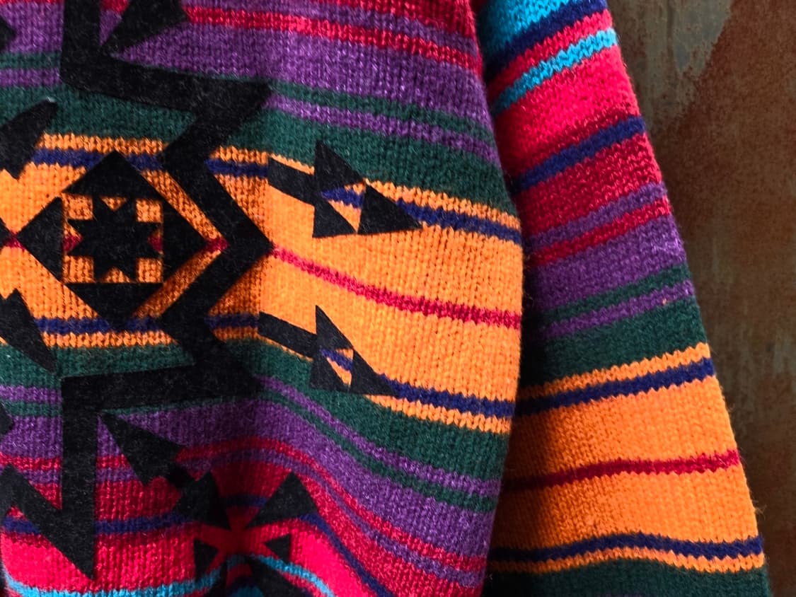 베네통 나바호패턴 램스울 니트 상품이미지4