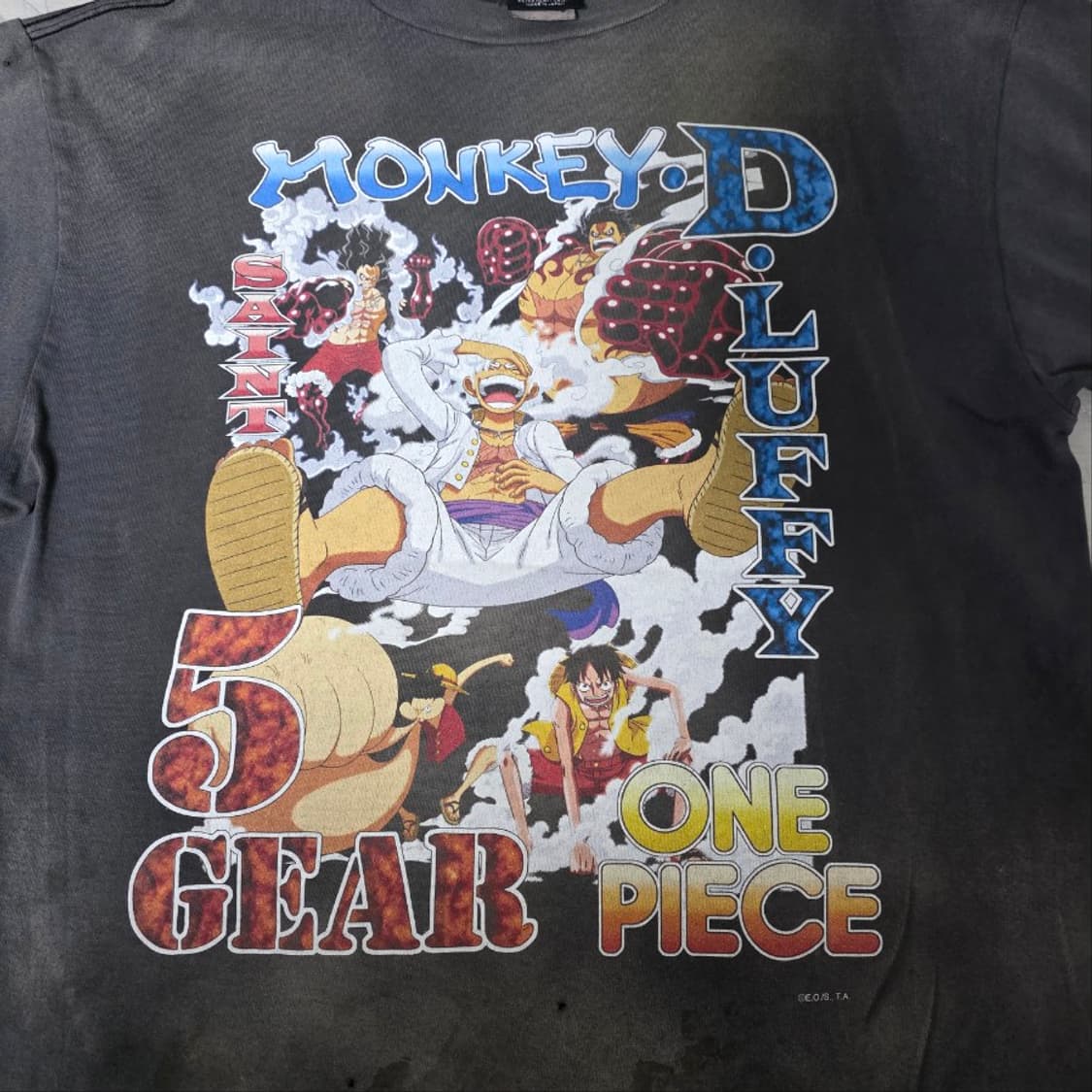 [L] 세인트미카엘 X 원피스 루피 티셔츠 상품이미지2