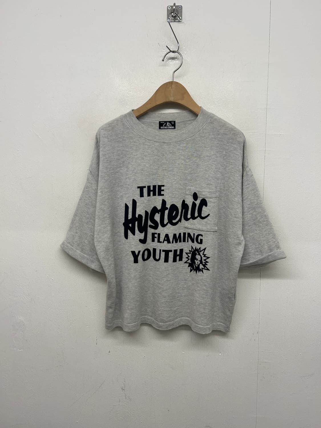 히스테릭글래머 반팔 코튼 니트티셔츠 상품이미지1