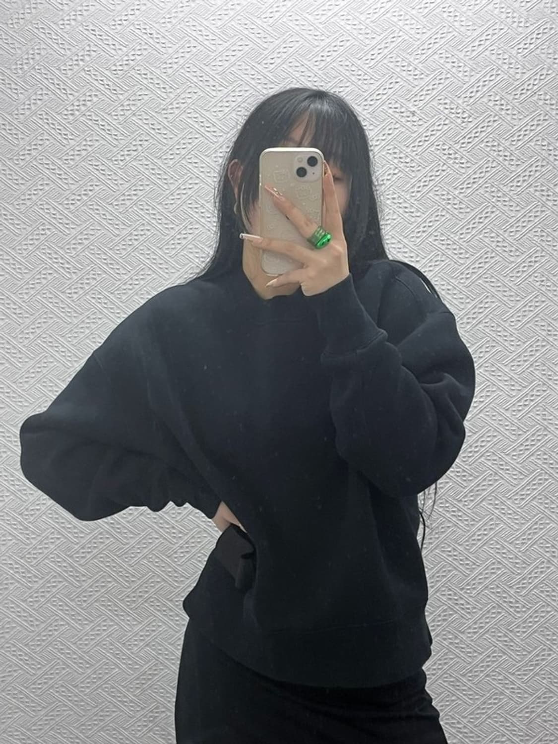 아미 블랙라벨 모던시크 캐주얼 약기모 맨투맨 105 C08342 상품이미지1