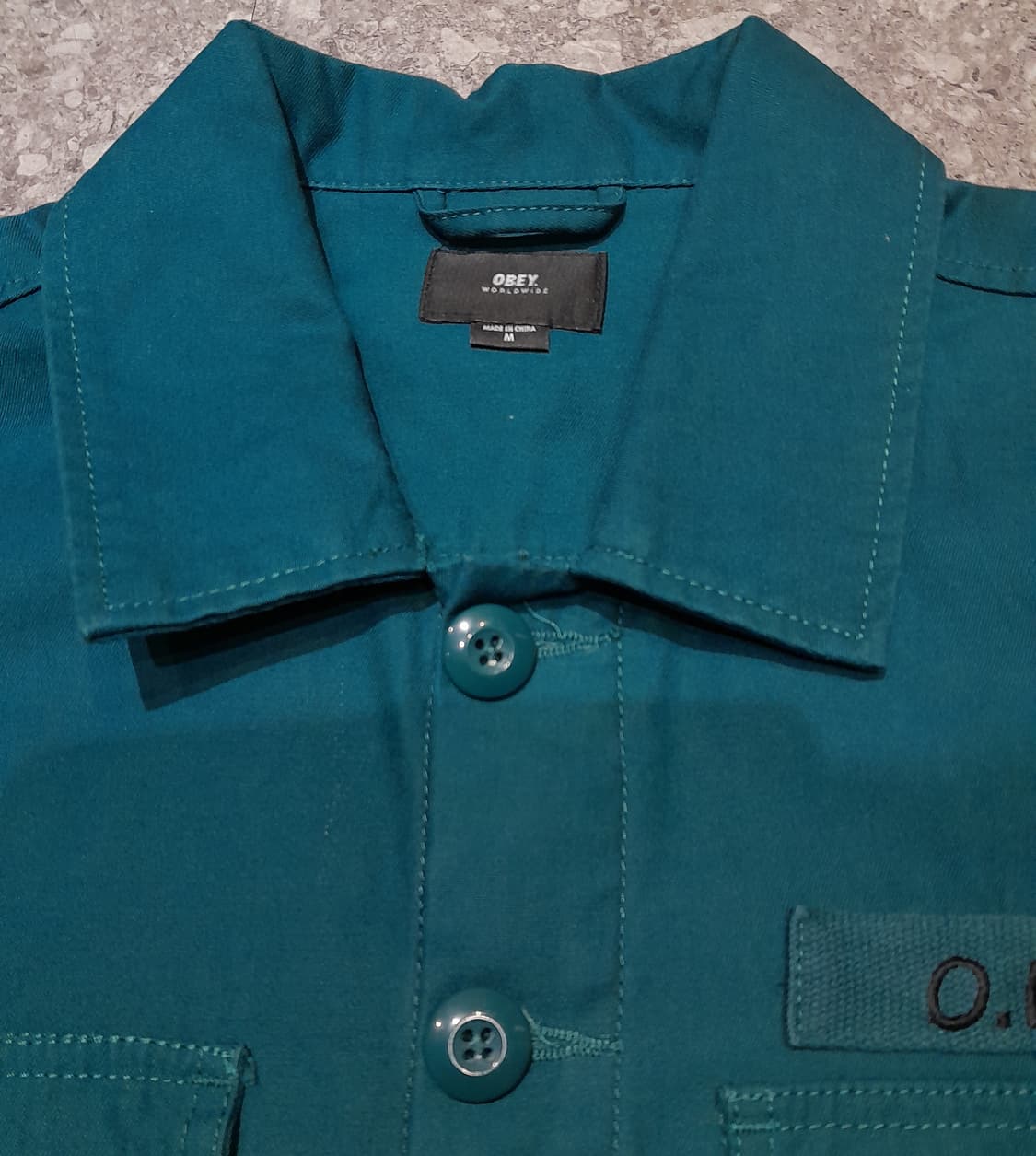 💥오베이 워크 셔츠자켓 그린 (M) 상품이미지7