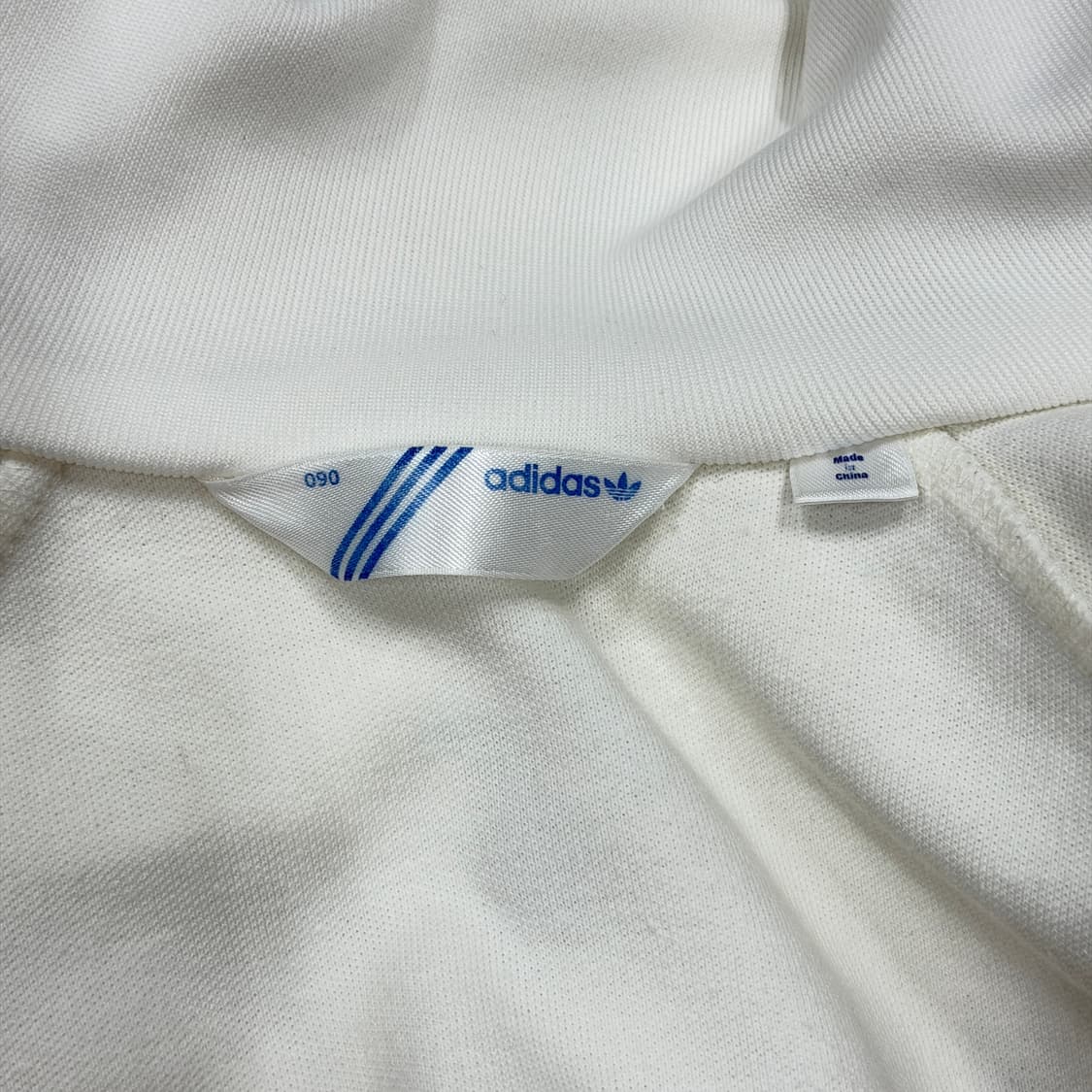 아디다스 빈티지 딱붙핏 글리터 큐빅 화이트 실버 트랙탑 져지 자켓 S 상품이미지5