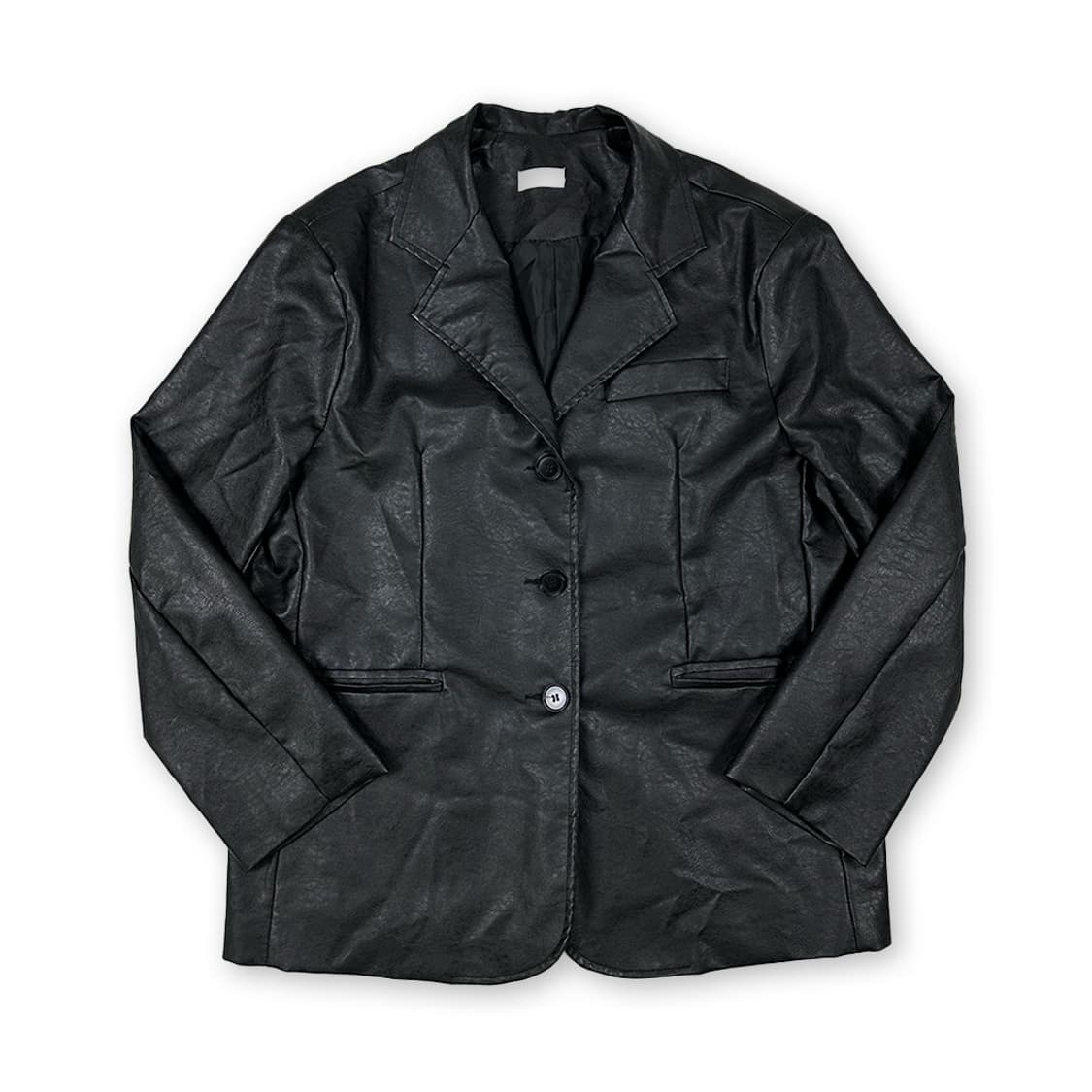 애니원모어 3버튼 가죽 자켓 상품이미지1