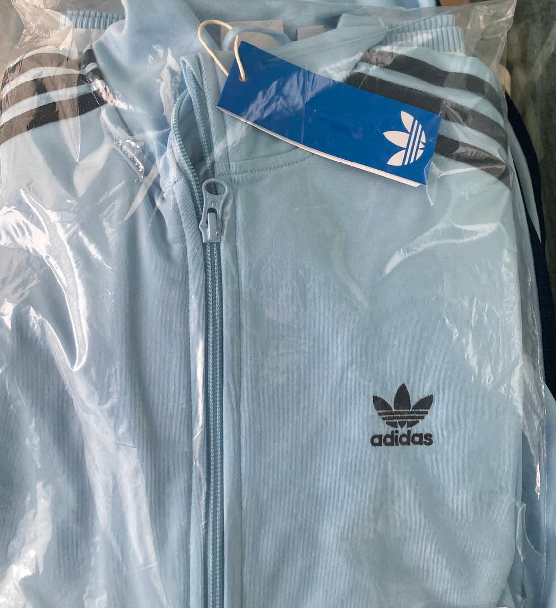 아디다스 트랙탑 져지 트레이닝복 세트 하늘색 상품이미지5