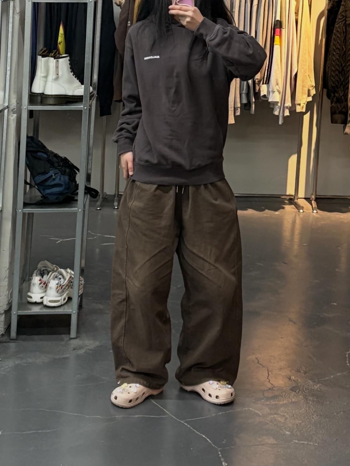 살로몬컴포트 후드 다크브라운 A2971 상품이미지1