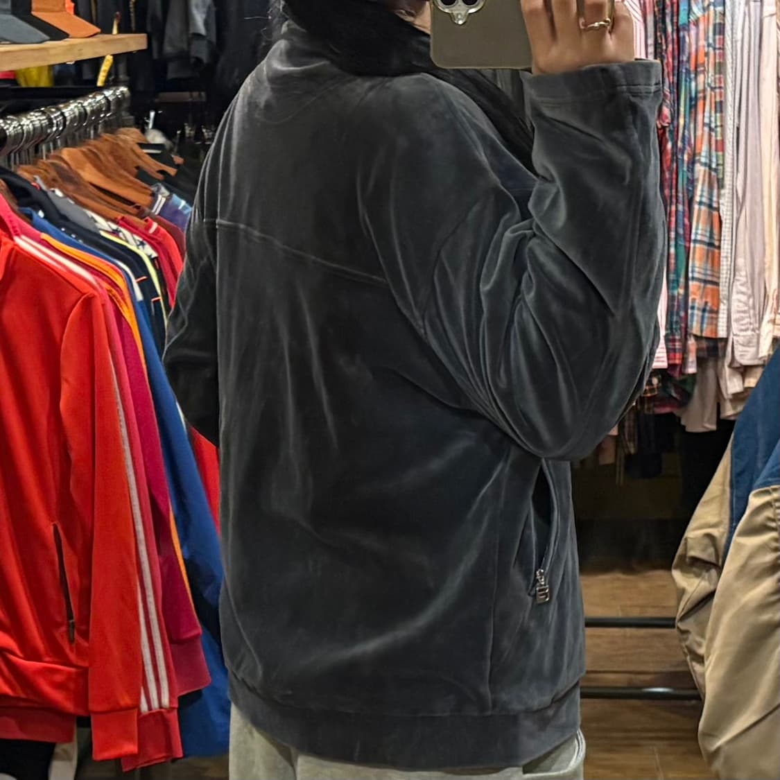 [HI] 휠라 벨벳져지 그레이 상품이미지6