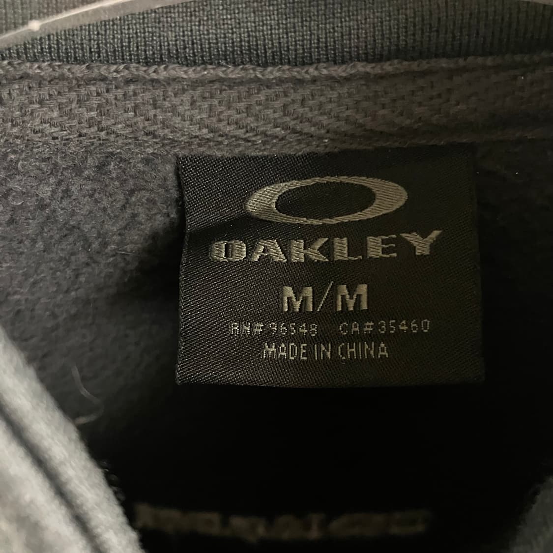 오클리 차콜 미니멀 트랙 자켓 M 상품이미지3