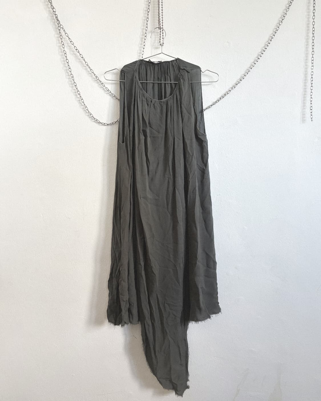 랑방 드레이프 실크 그런지페어리 드레스 상품이미지1