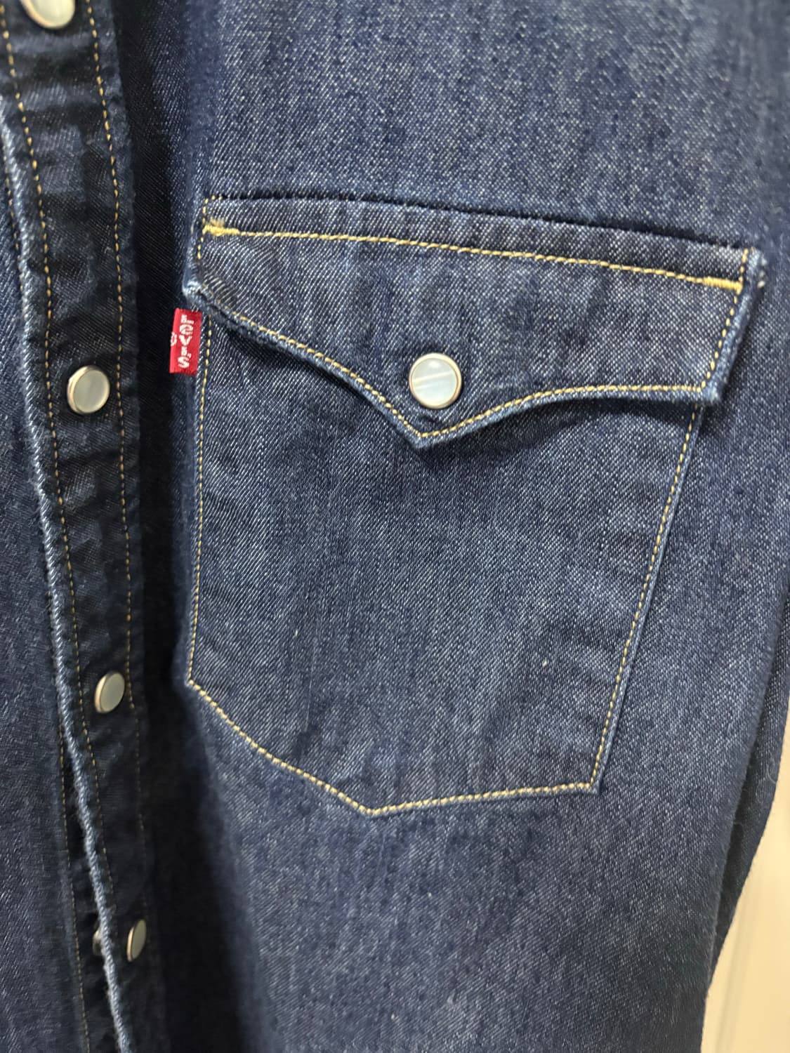 리바이스 웨스턴 데님 셔츠 S 상품이미지2