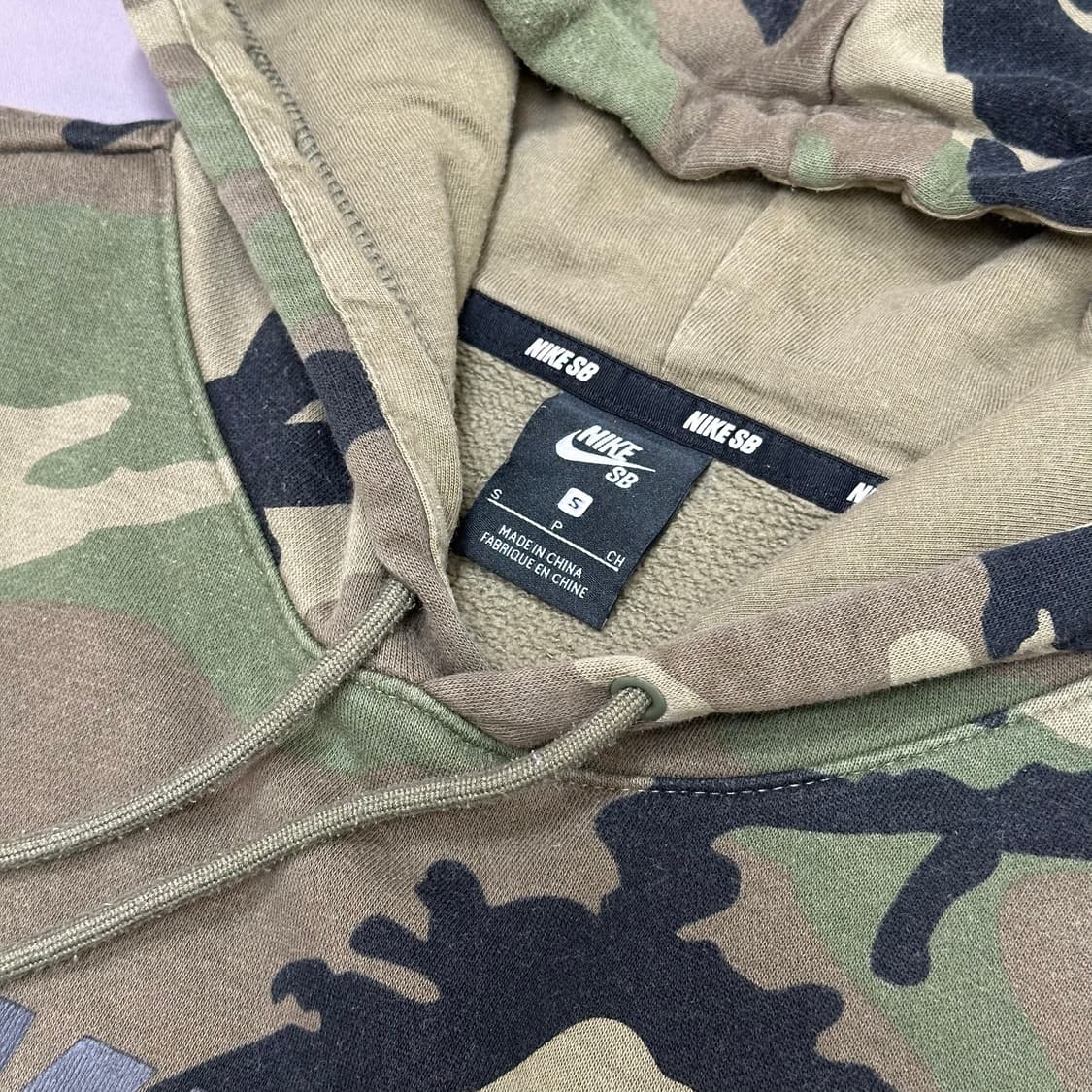 나이키 레어템 카모 밀리터리 후드티 S 상품이미지7