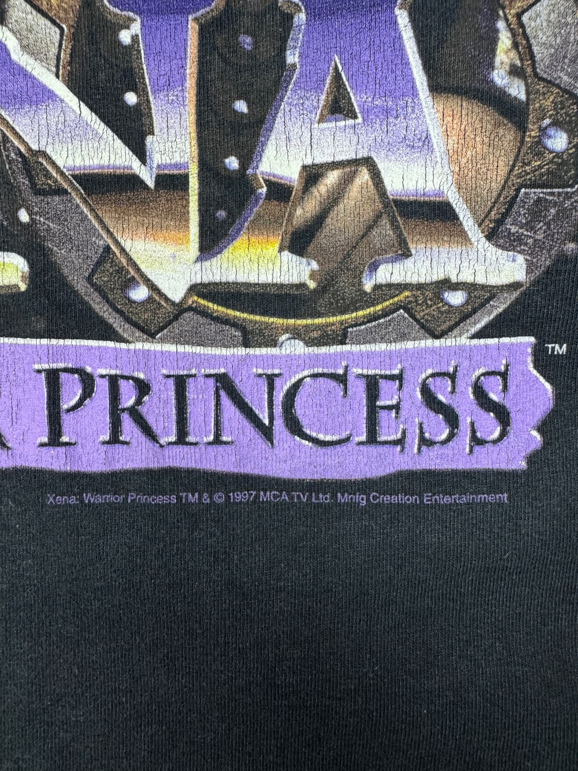 빈티지 90s 여전사 지나 XENA WARRIOR PRINCESS 티셔츠 상품이미지3