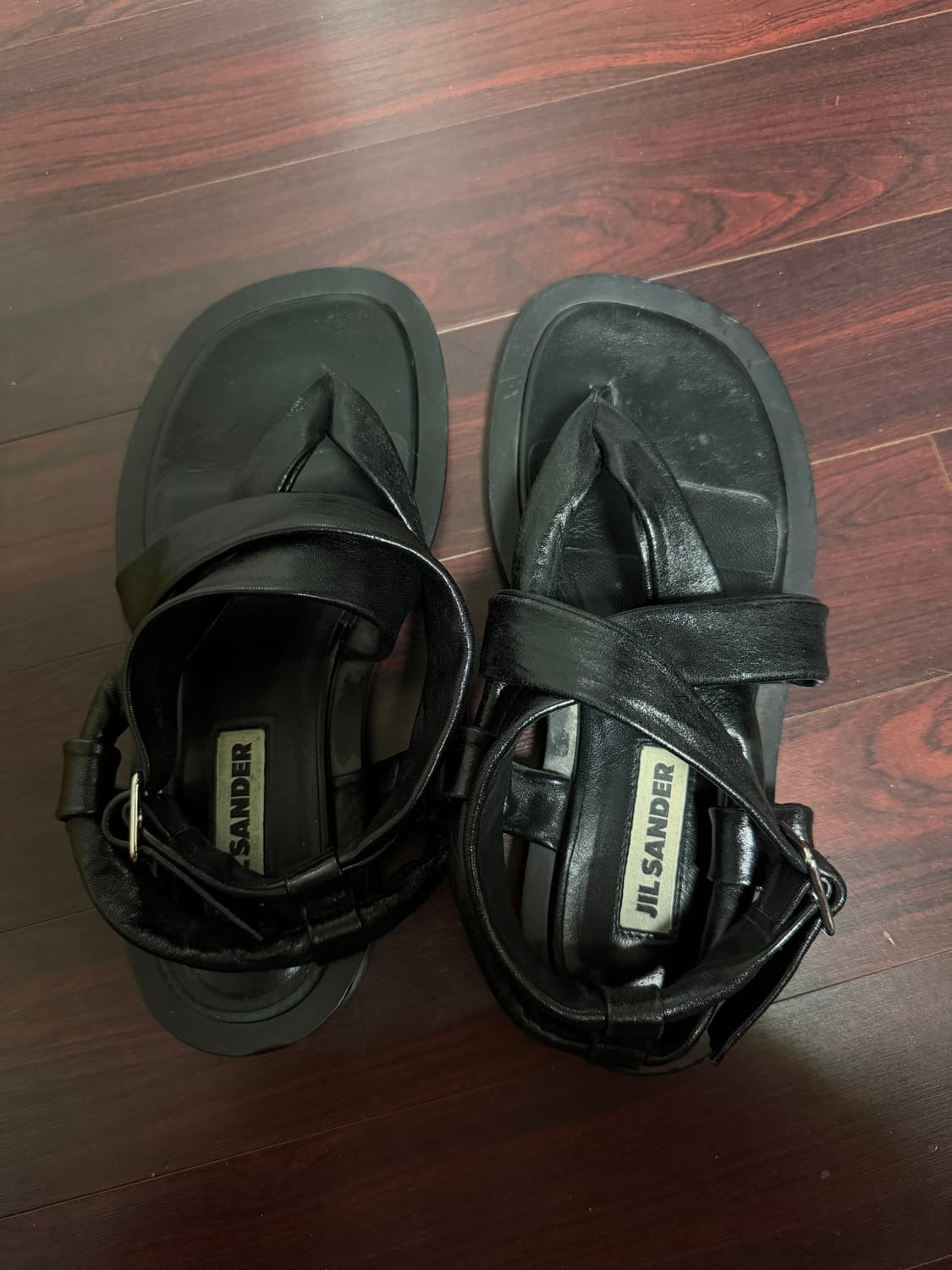 질샌더 블랙 샌들 상품이미지3