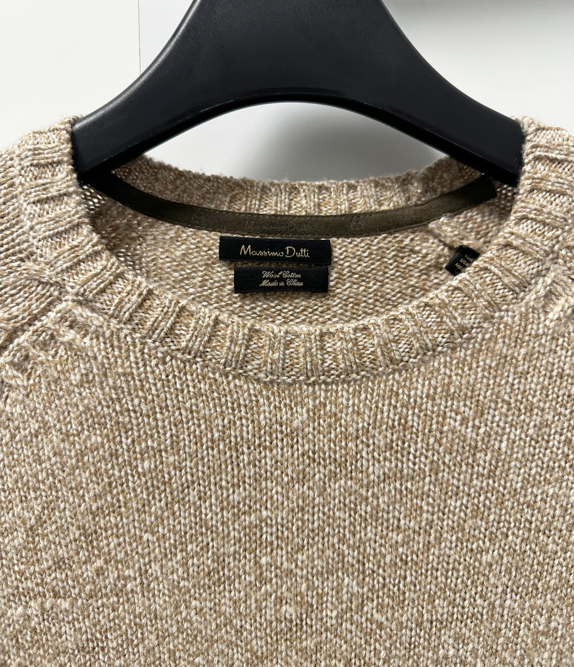 [Massimo Dutti 마시모두띠] 남성 오트밀 컬러 니트 / 100 상품이미지2