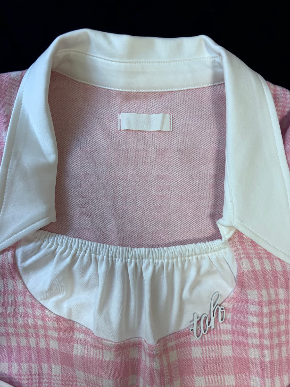 TOH Dolly blouse 티오에이치 돌리 탑 peach gum 상품이미지3