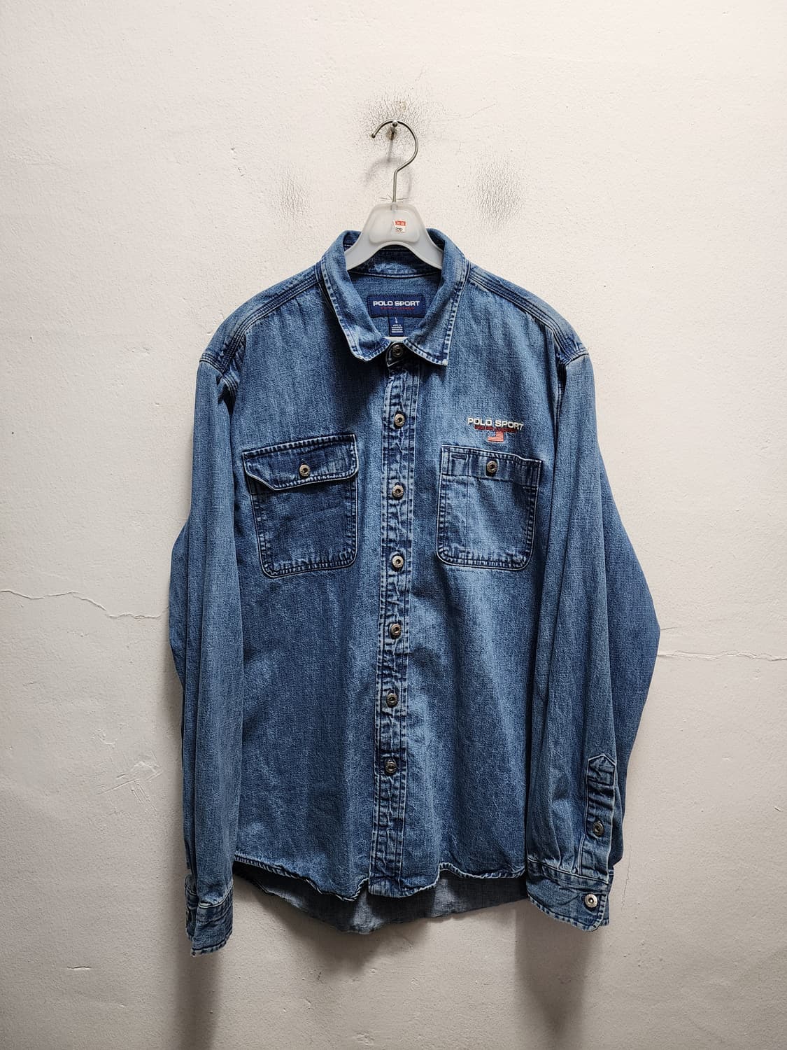 폴로스포츠 데님 셔츠 긴팔 남방 상품이미지1