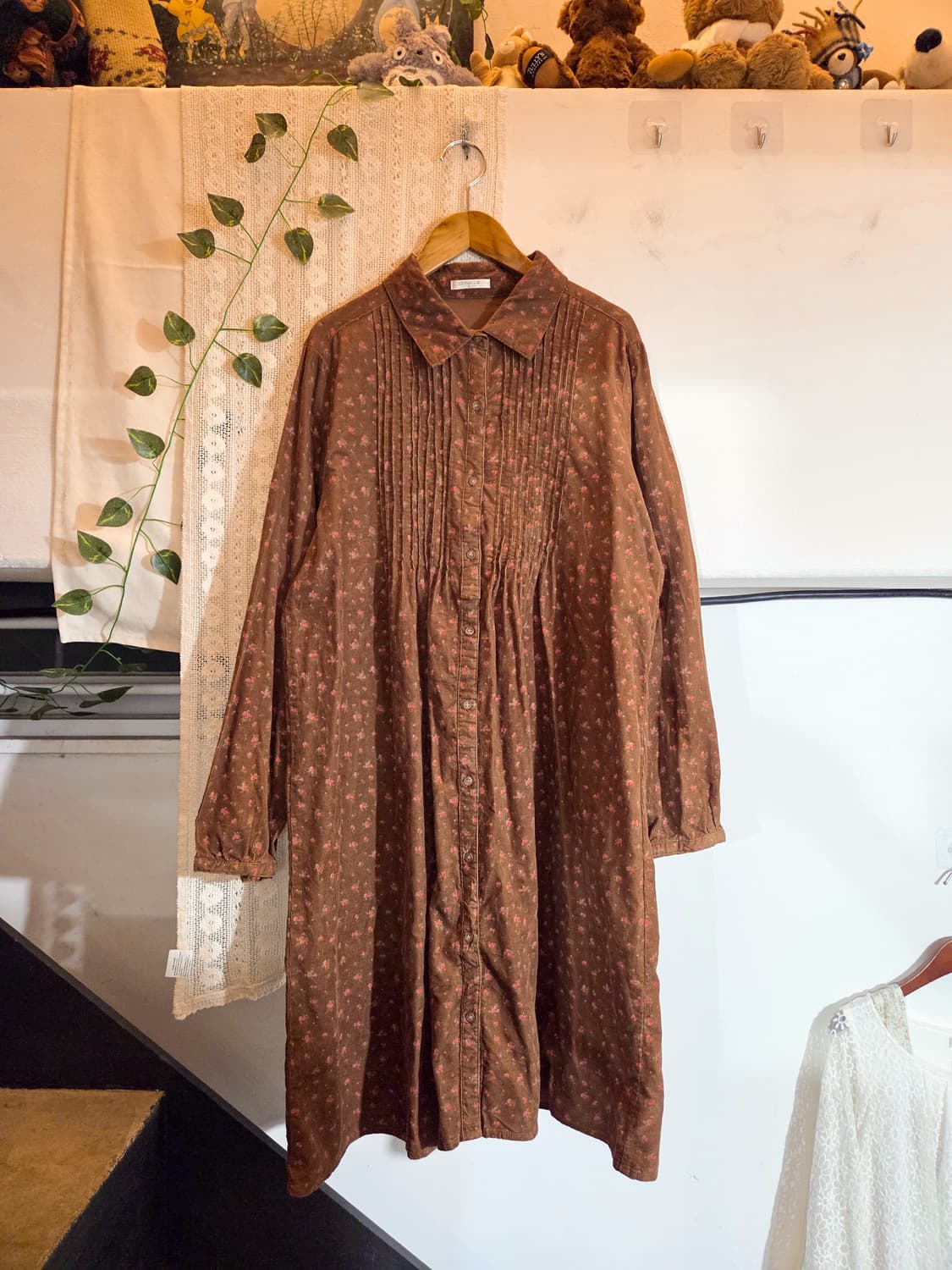 잔꽃 코듀로이 원피스 상품이미지1