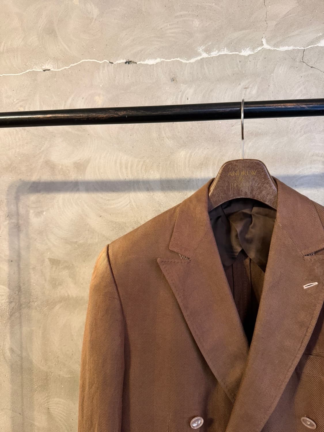 HALSTON 리넨 실크 더블 브레스티드 자켓 100~103 상품이미지2