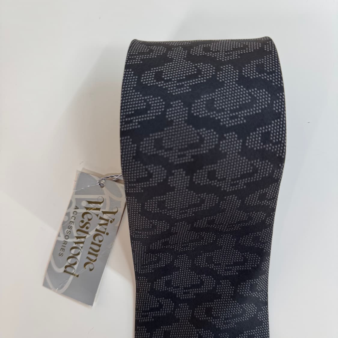 택달린미사용품 비비안웨스트우드 블랙 정품 명품 넥타이(Vivienne) 상품이미지6