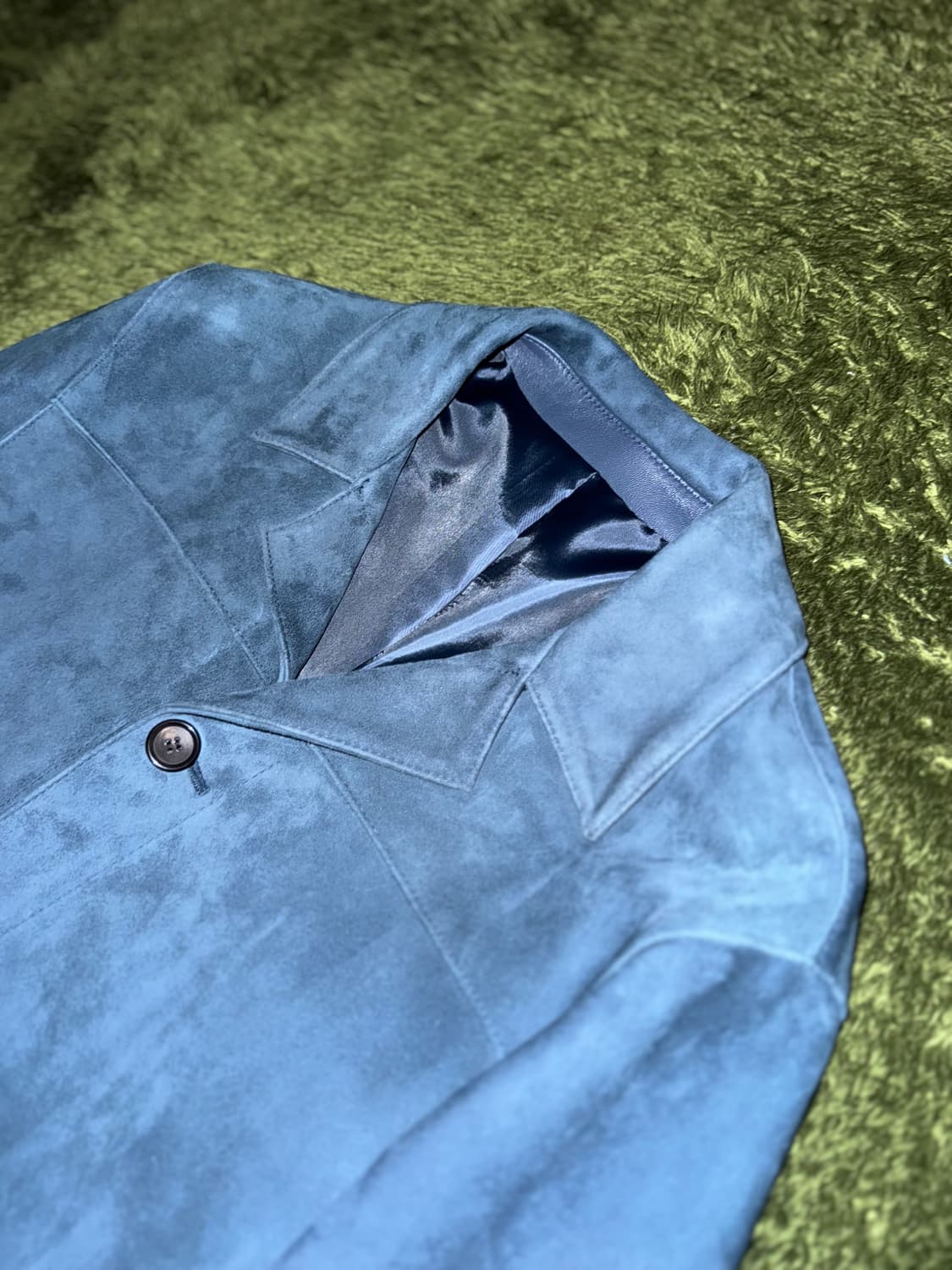 [95] SYSTEM 시스템 램스킨 스웨이드 트러커 자켓 레더 자켓 상품이미지2