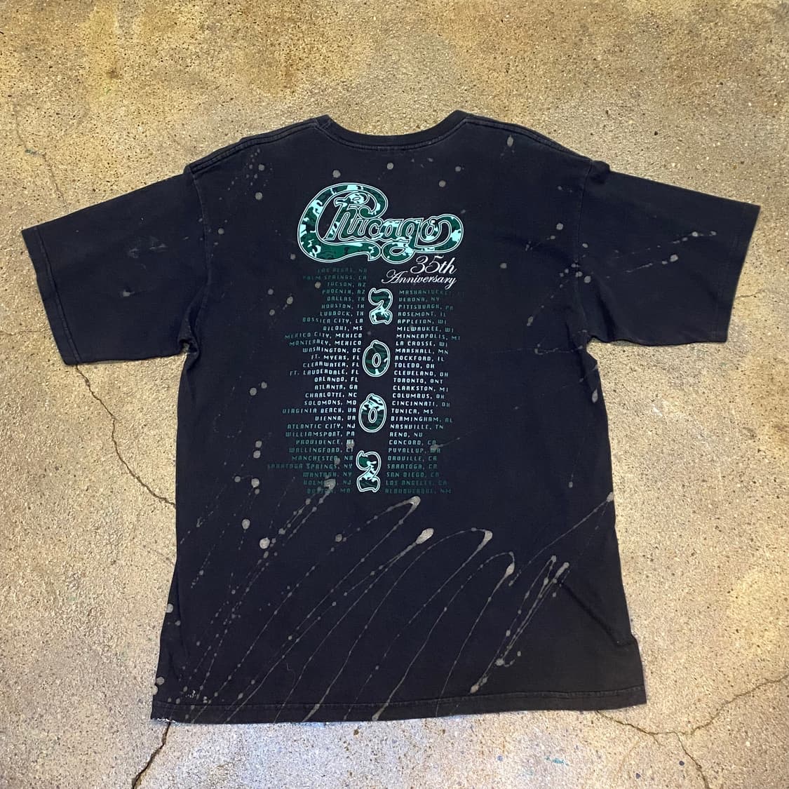 미국 빈티지 락밴드 시카고 Chicago 30주년 반팔티 락티셔츠 상품이미지4