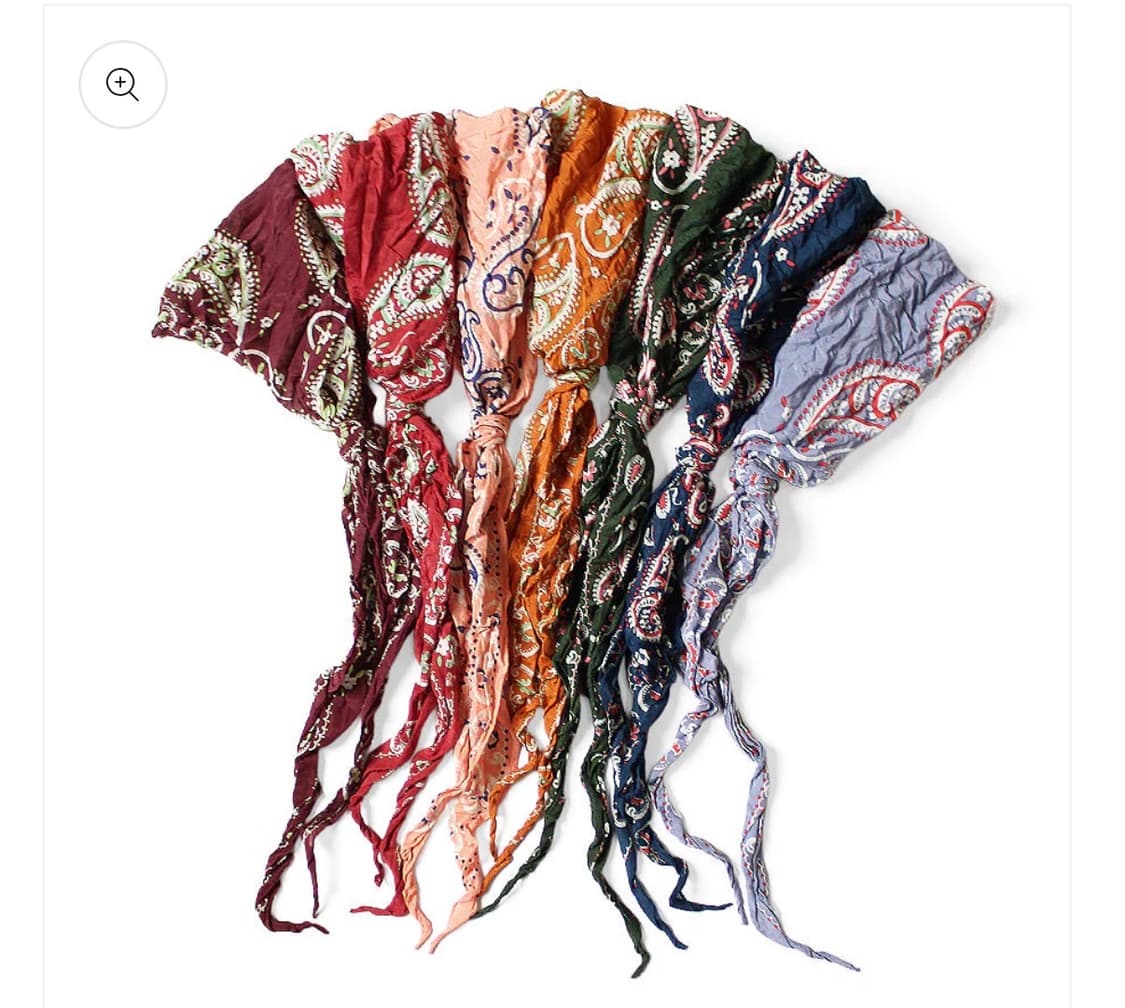 캐피탈 Kapital Washer Silk Neckerchief살몬핑크 상품이미지2