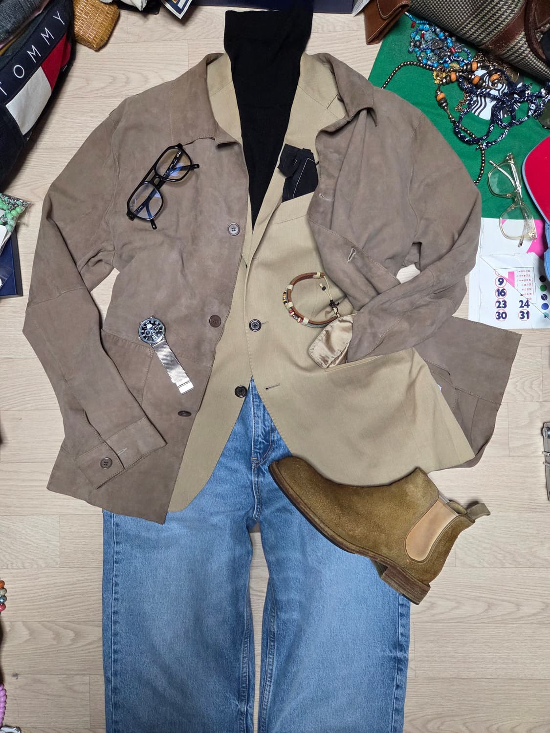 (ITALY)BOONTHE SHOP 헤링본 자켓 수트 블레이저 정장 상품이미지6