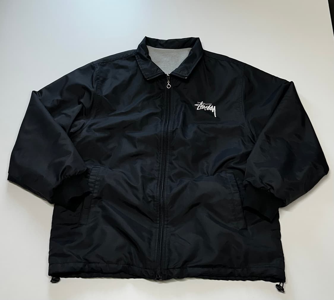 스투시 리버시블 코치 자켓 블랙/그레이 XL 상품이미지2