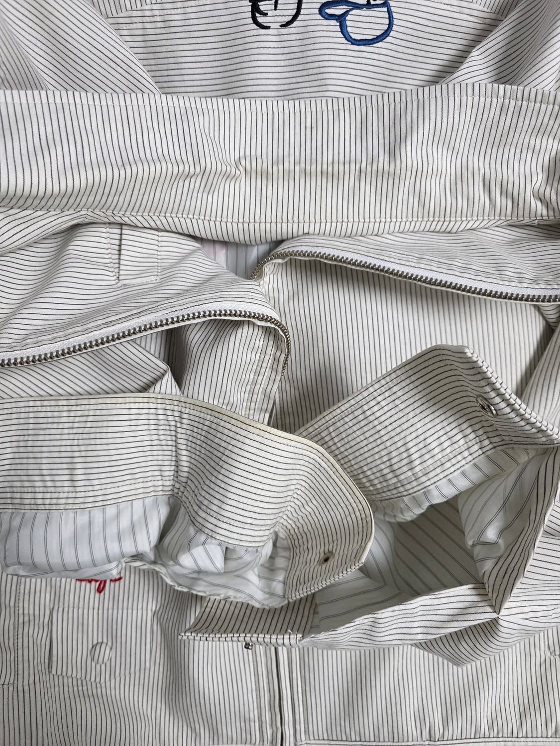 (L) Stu 스트라이프 아이보리 자켓 상품이미지4