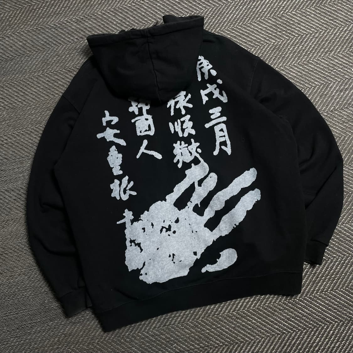 꼼파뇨 광복절 백 프린팅 빅로고 박시핏 후드 티셔츠y 5322 상품이미지1