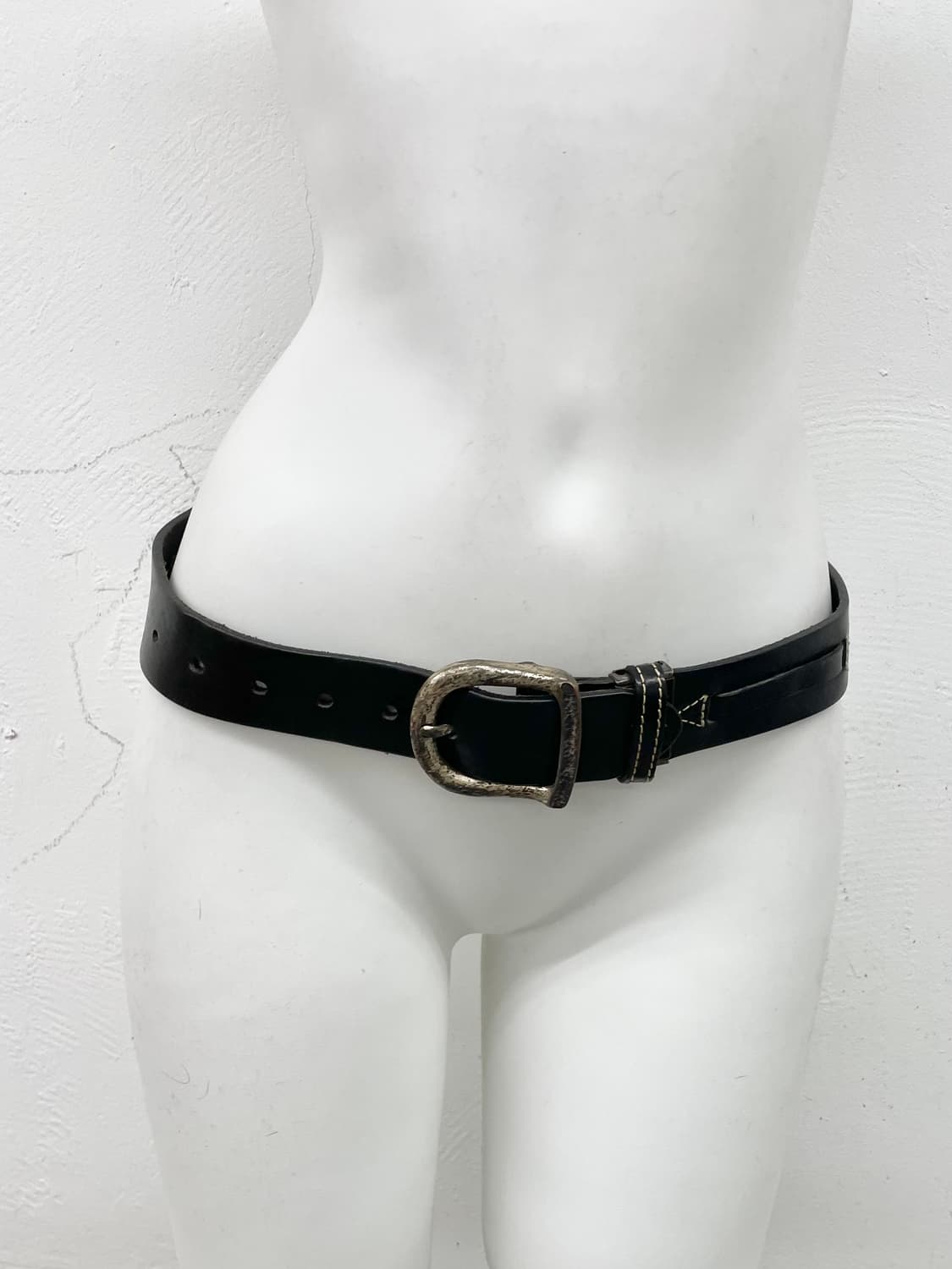 미치코 리얼레더 디테일 버클 벨트  상품이미지2