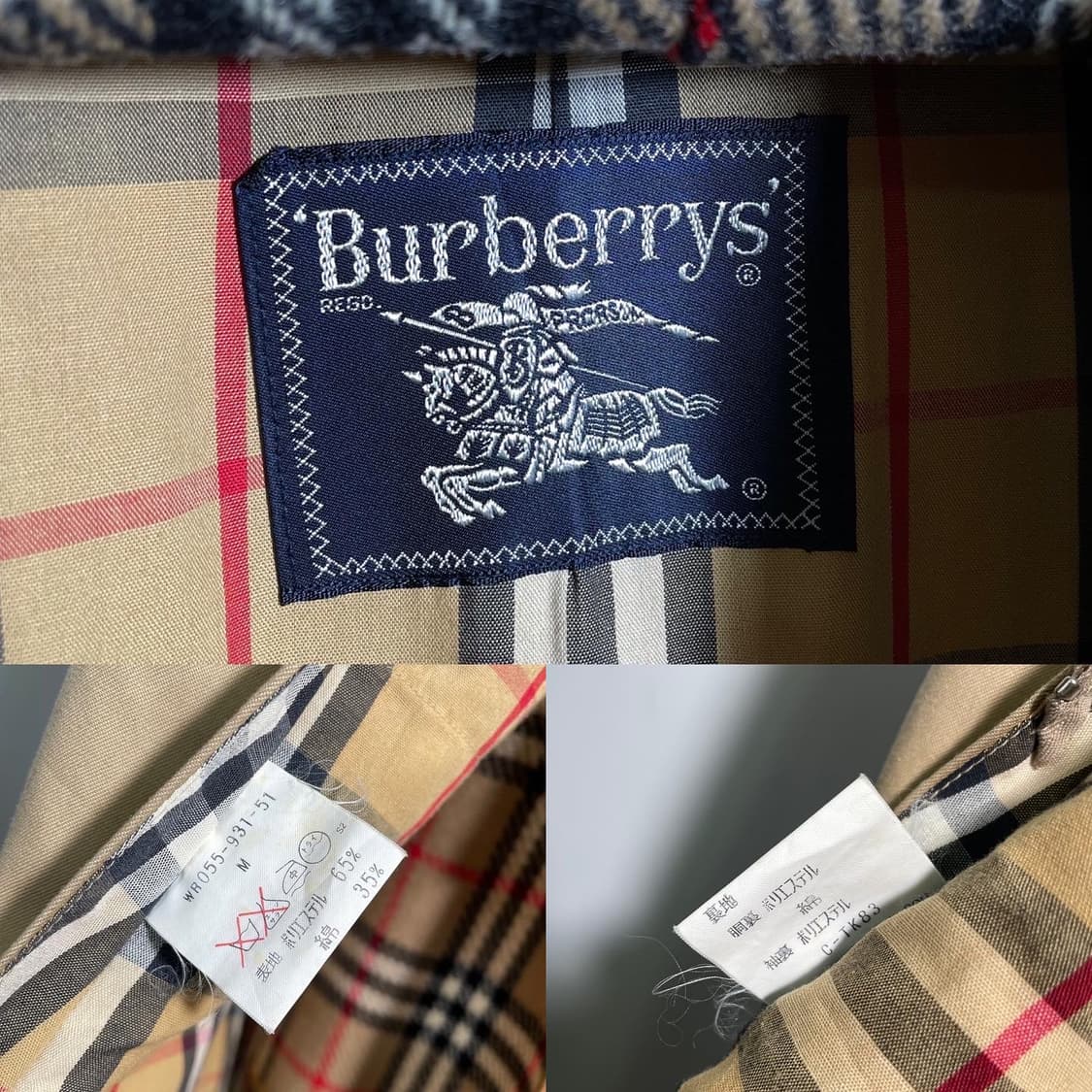 버버리 체크 안감 싱글 트렌치 코트 상품이미지9