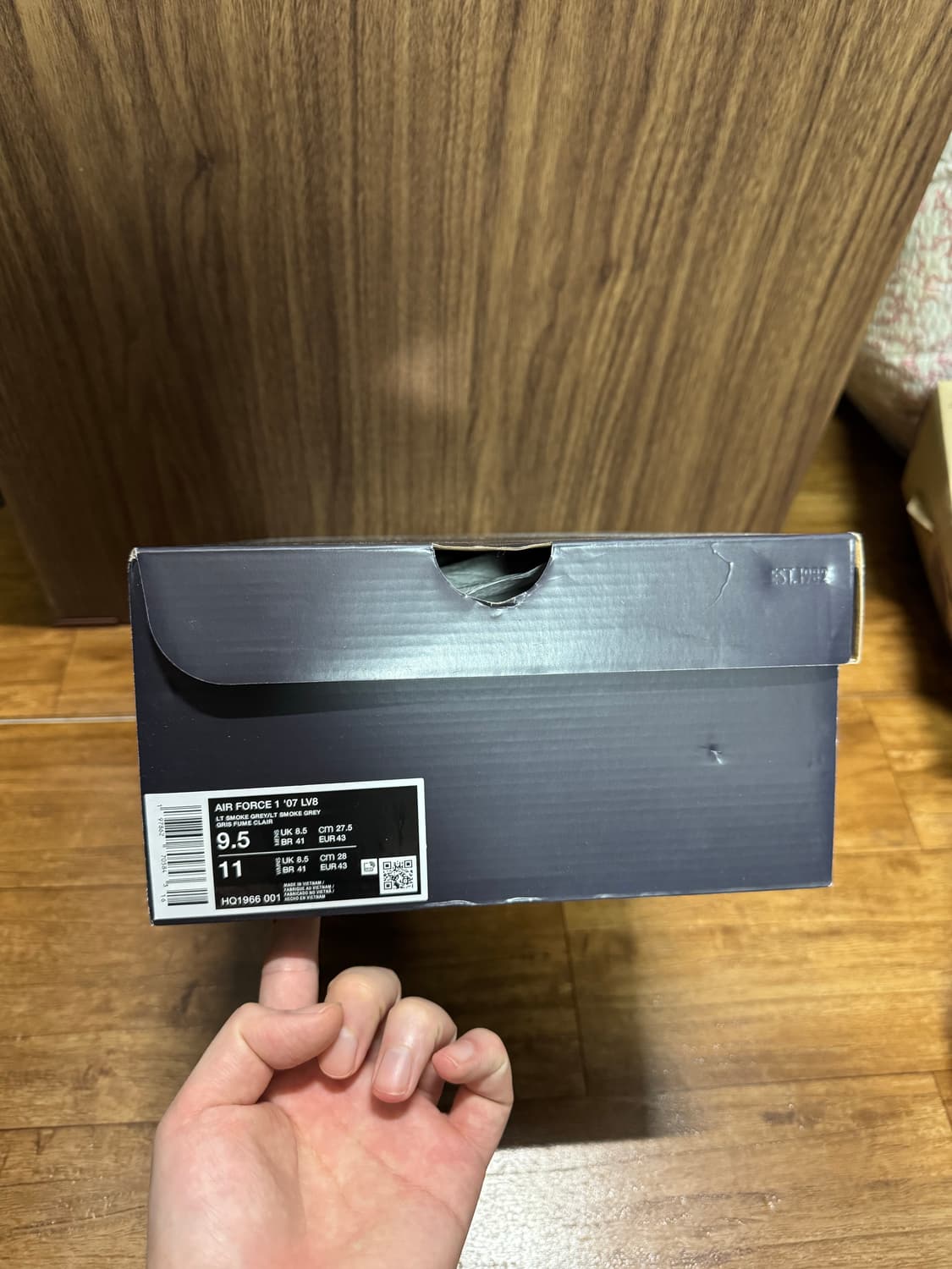 나이키 에어포스 1 로우 '07 LV8 라이트 스모크 그레이 블랙 상품이미지2