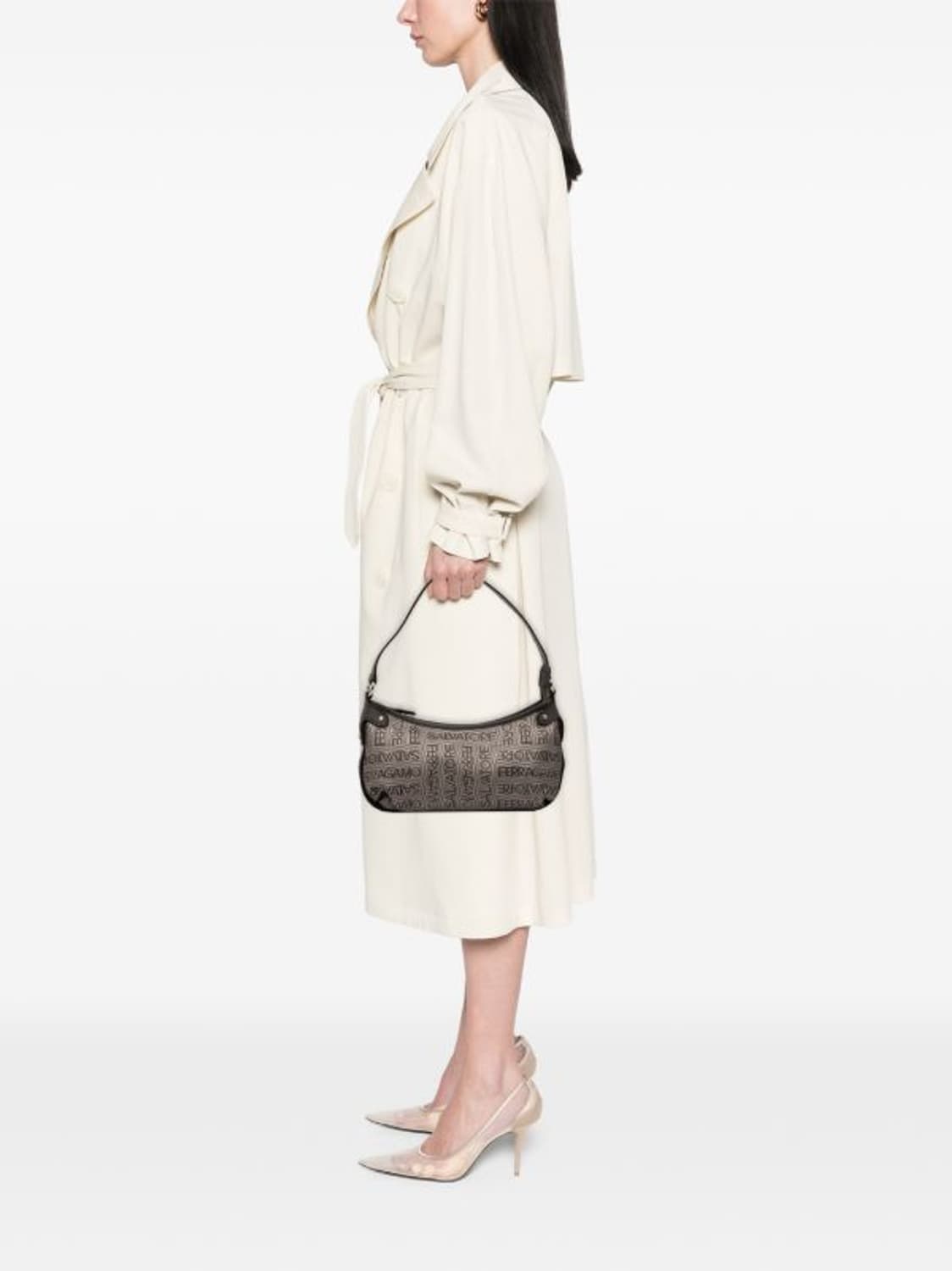 페라가모 캔버스 로고 숄더 호보백 (정품) 상품이미지2