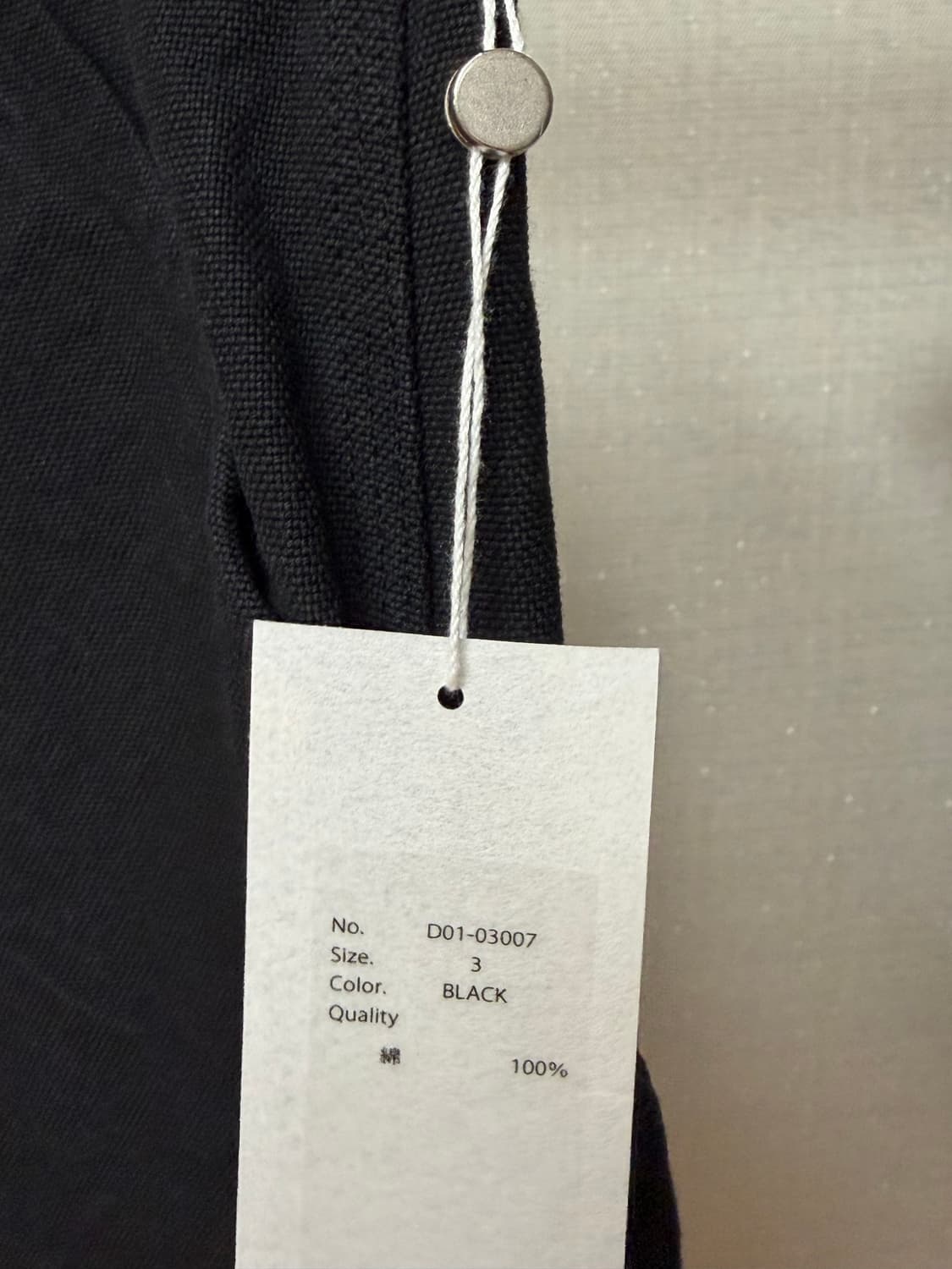 comoli 코모리 26ss 코튼 덕 페인터 팬츠 블랙 3 상품이미지2