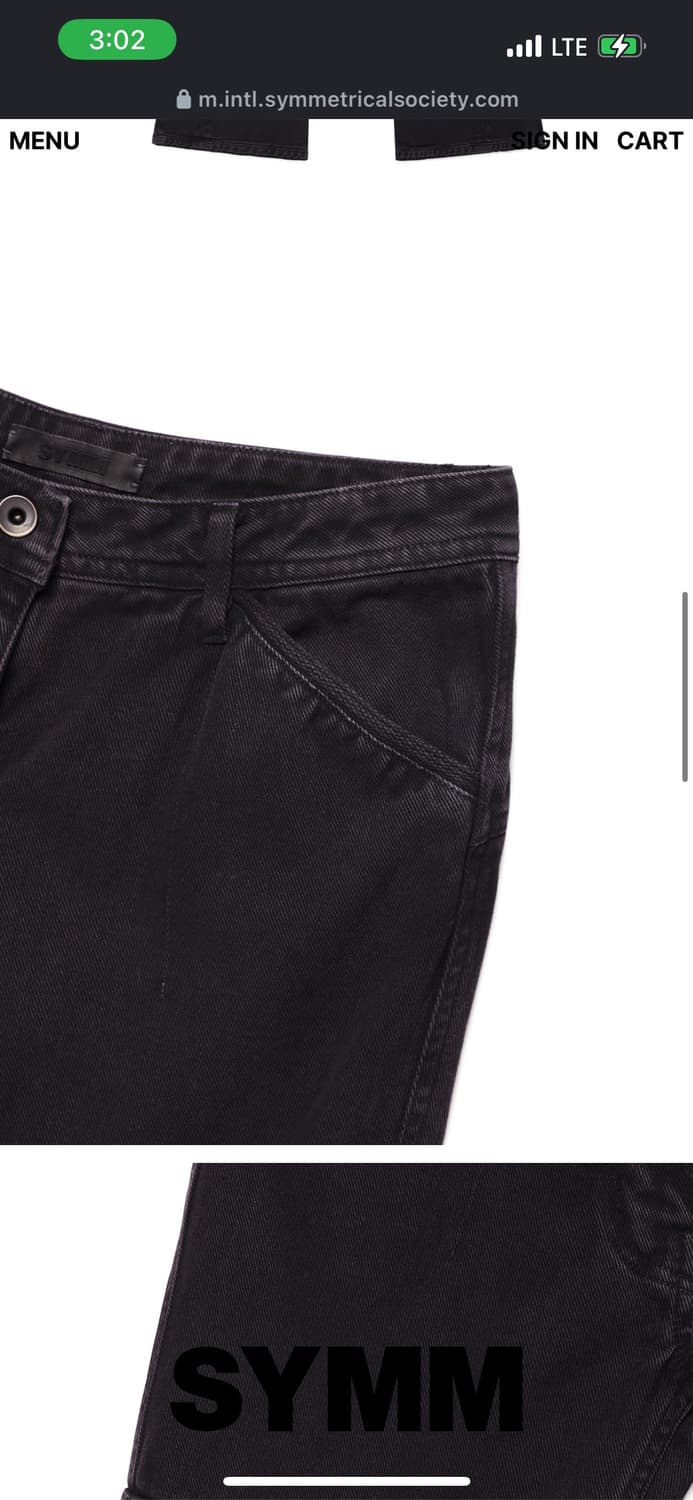 Symm Side Pocket Flared Pants (Dyed Blac 상품이미지3