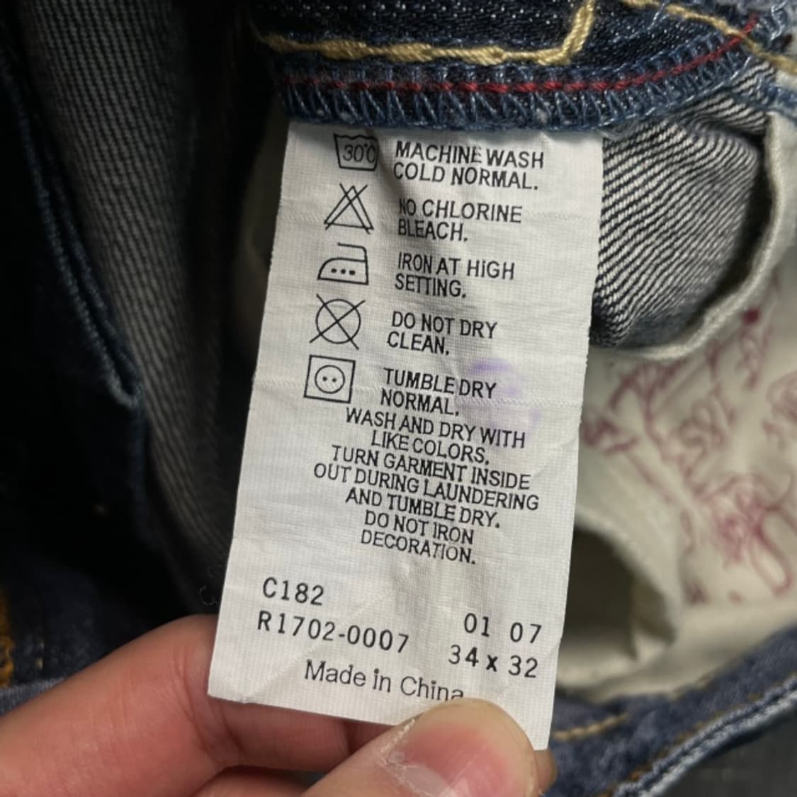 34 리바이스 레드룹 청바지  상품이미지3