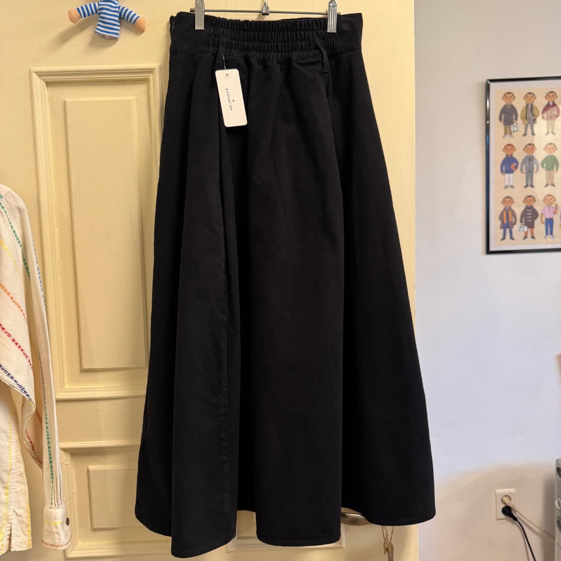 오조크 플레어 헤비 밴딩 스커트 상품이미지2