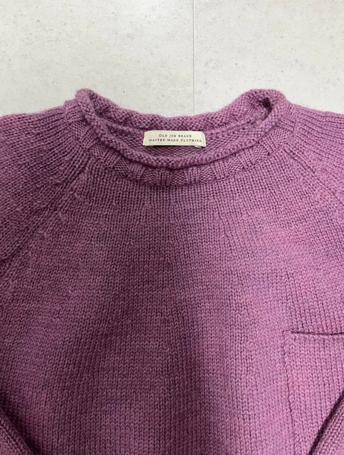 [40] 올드조 / 22FW 트위디 얀 롤넥 스웨터 / 플럼 상품이미지4