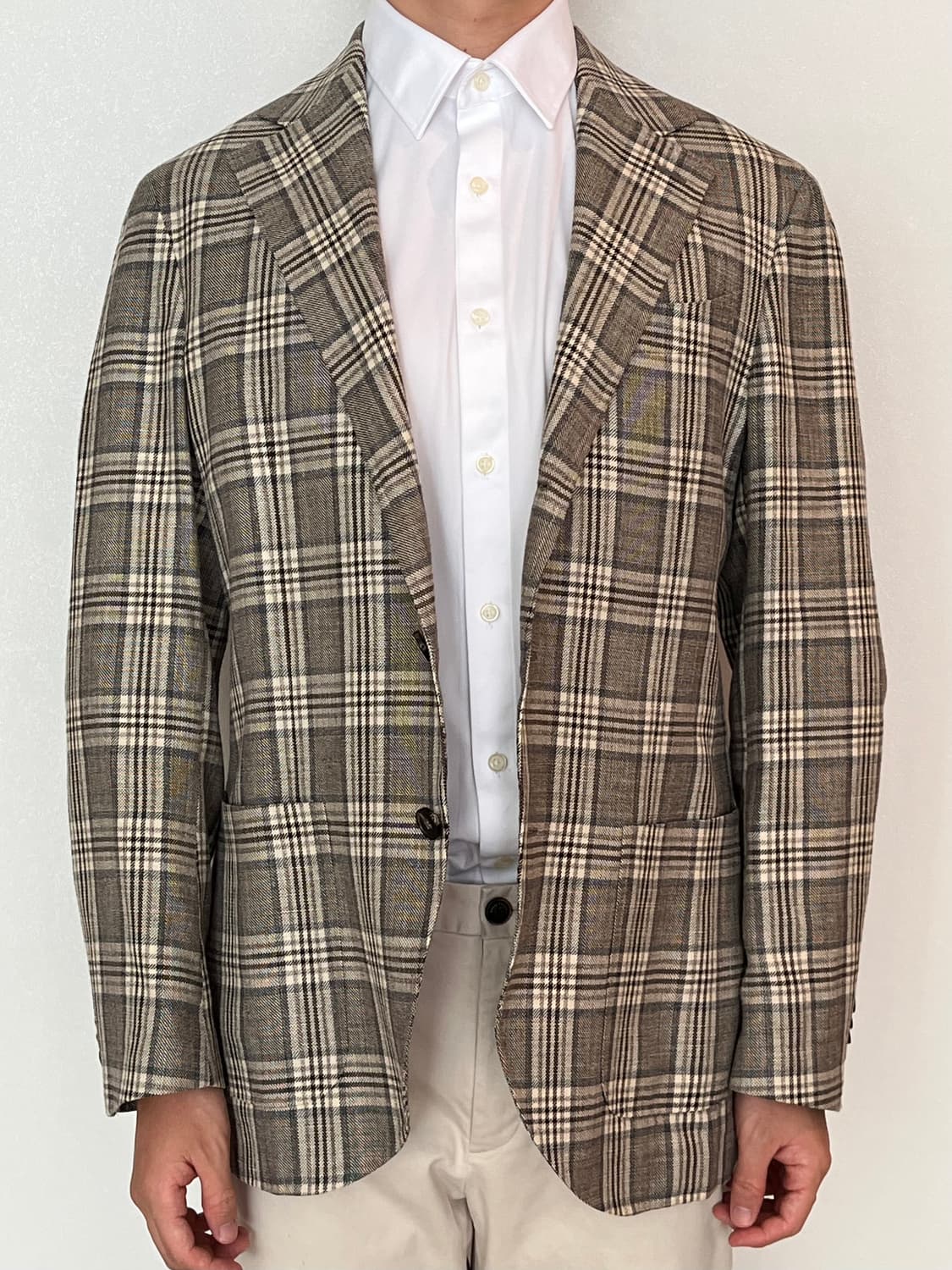 스피어 & 맥케이 울 체크 블레이저 FABRIC MADE IN ITALY 상품이미지1