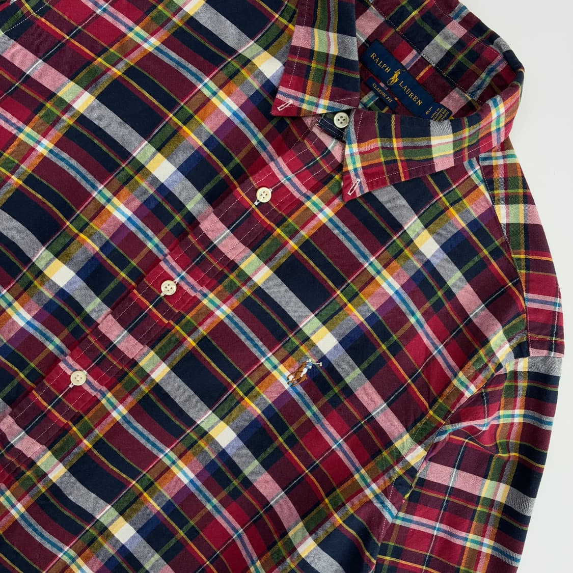 Polo 폴로 랄프로렌 현행QR 타탄 체크 셔츠 상품이미지3