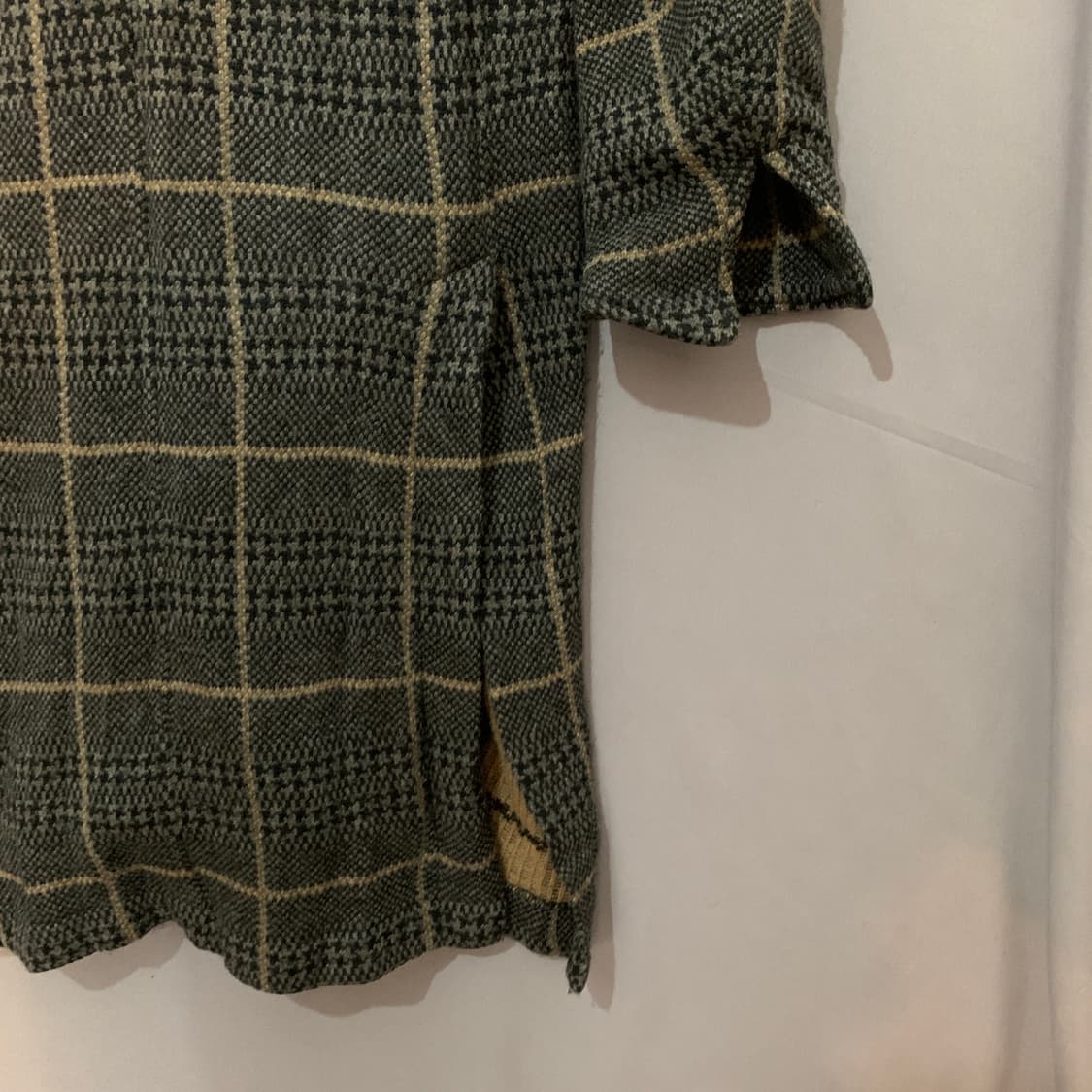 1 언더커버 19FW 니트 체크 싱글 롱코트 상품이미지4