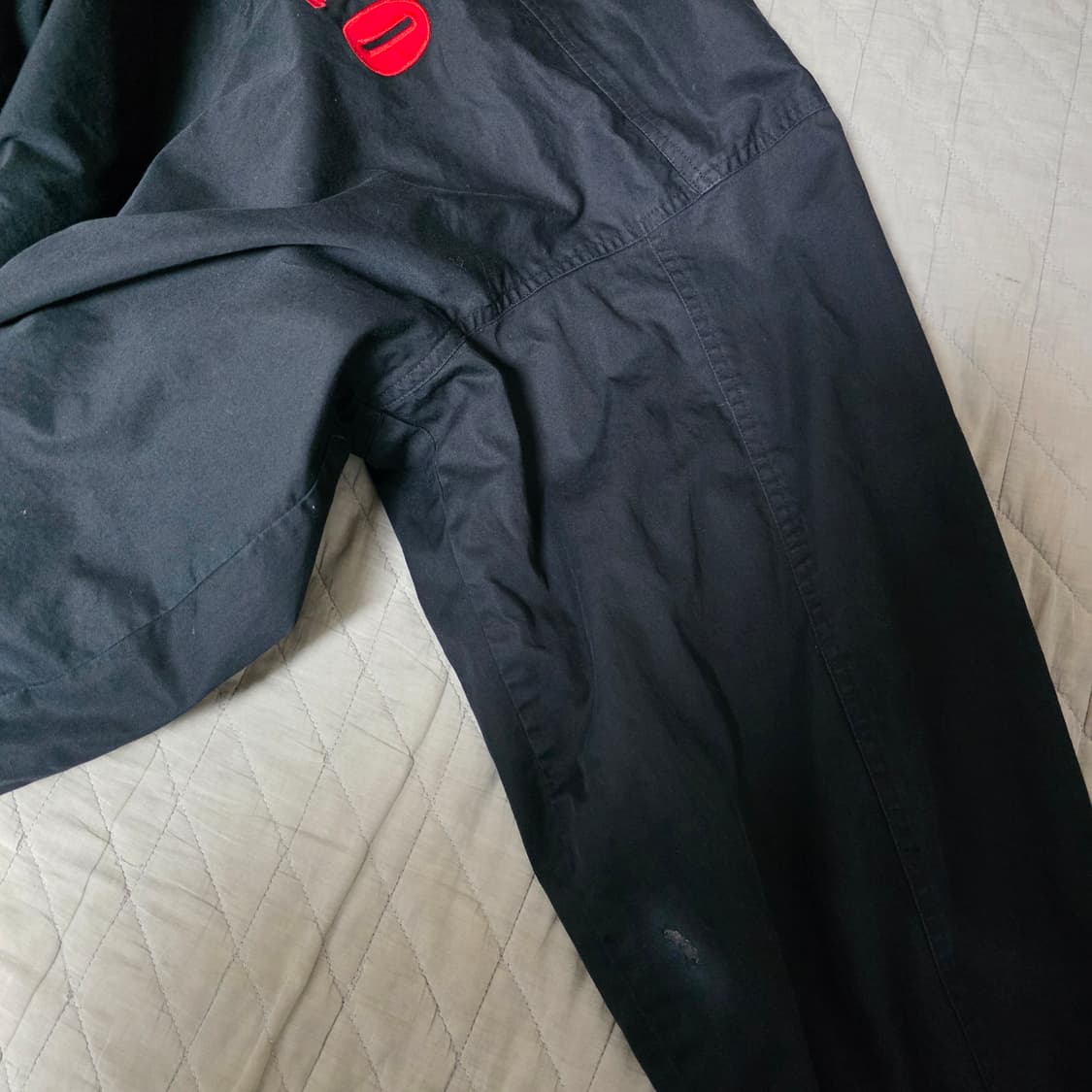 [XL] 90s 빈티지 말보로 리버시블 봄버 자켓 블랙/레드 암스팟 상품이미지5